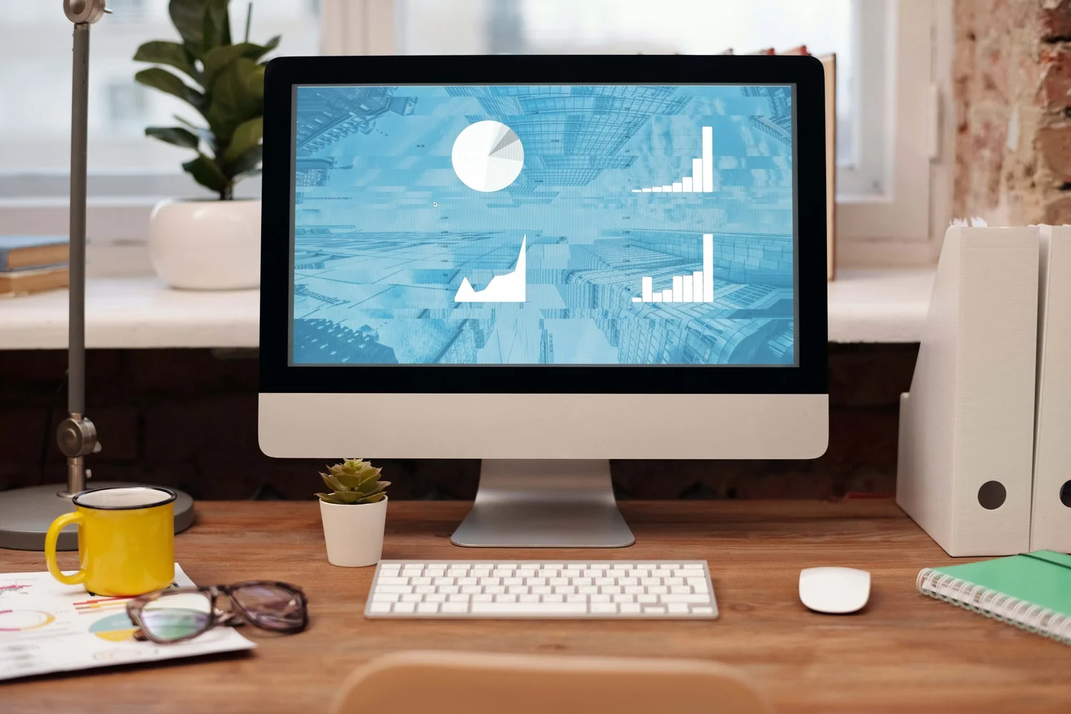 Digital training graphic on computer.