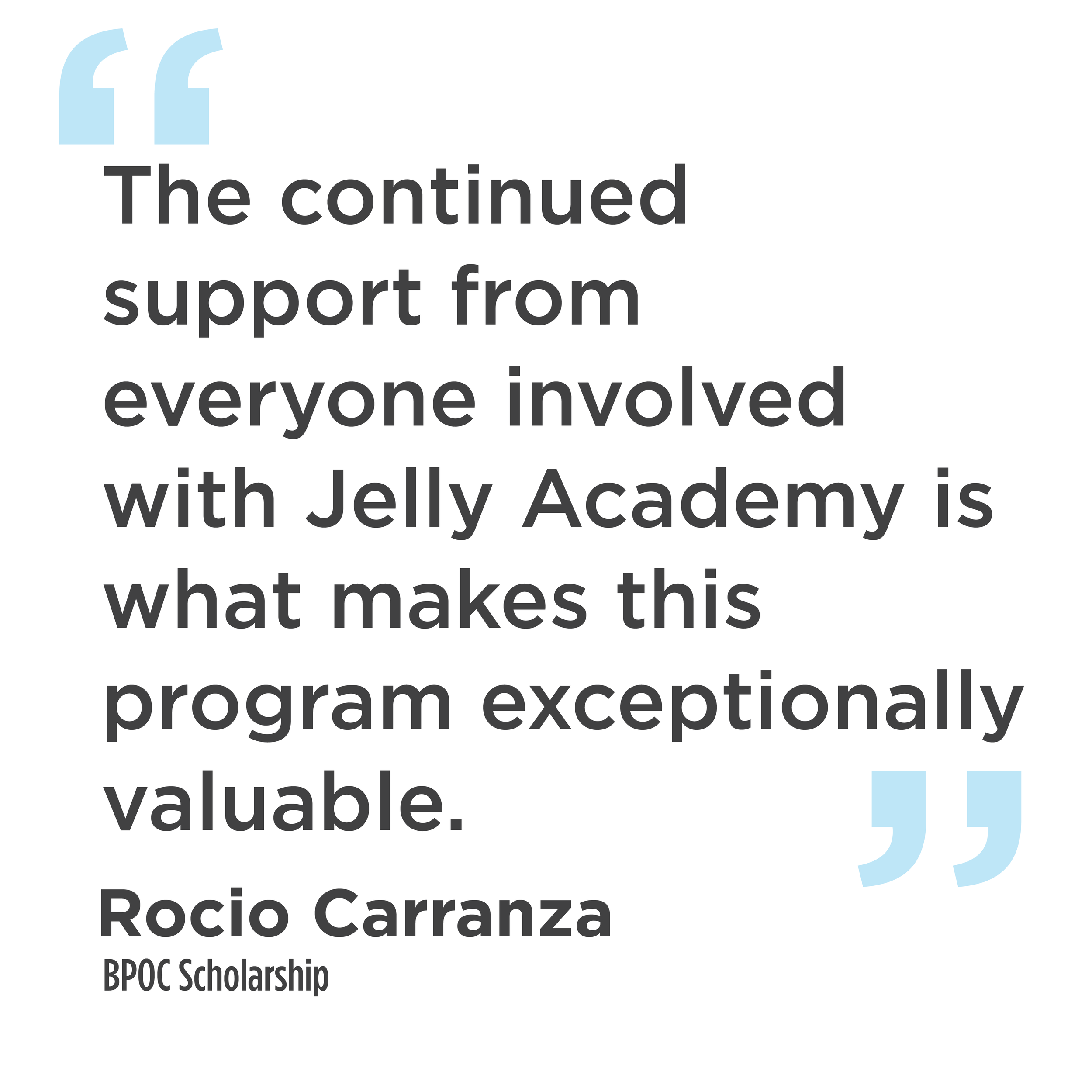 Rocio Carranza Written Testimonial