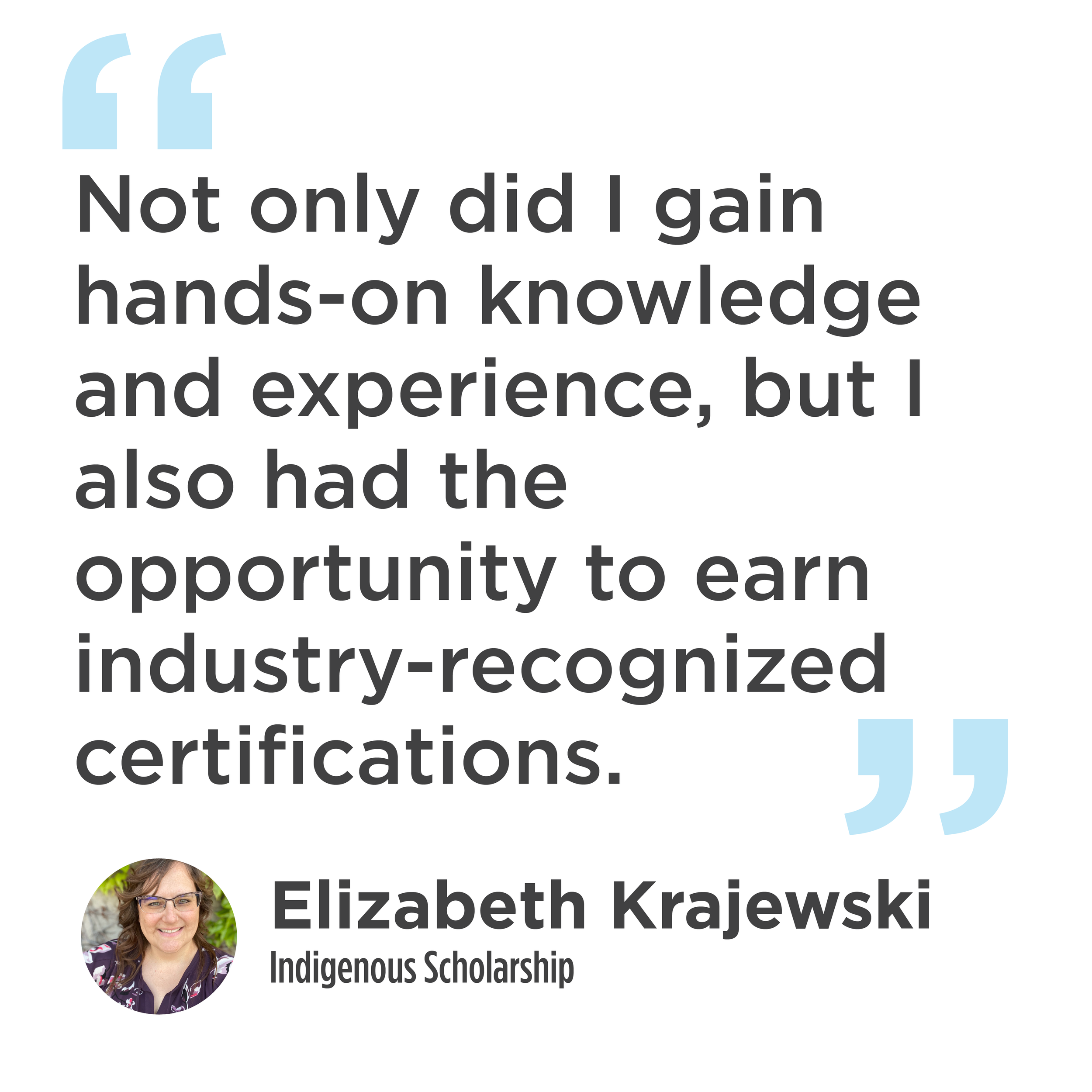Elizabeth Krajewski Written Testimonial
