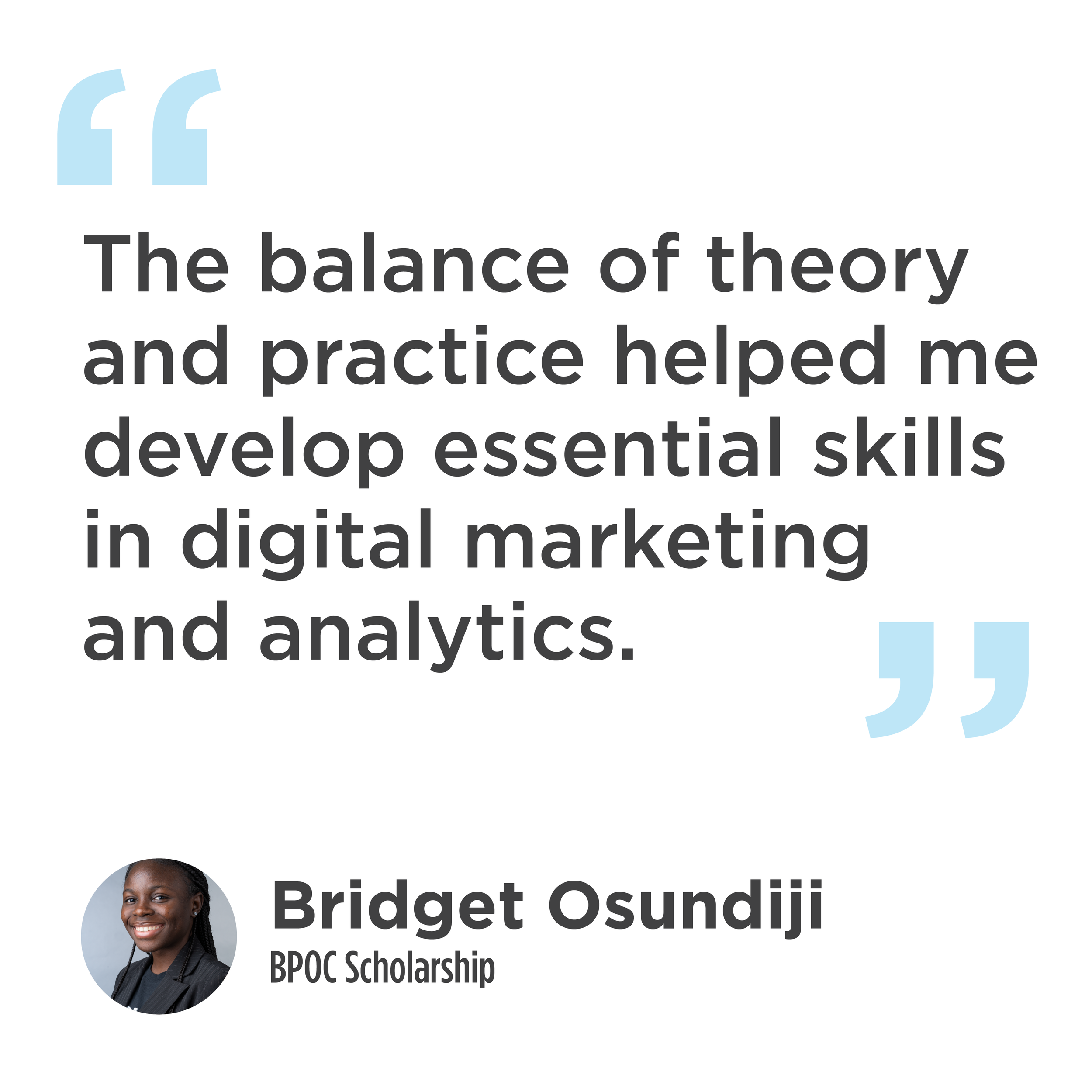 Bridget Osundiji Written Testimonial