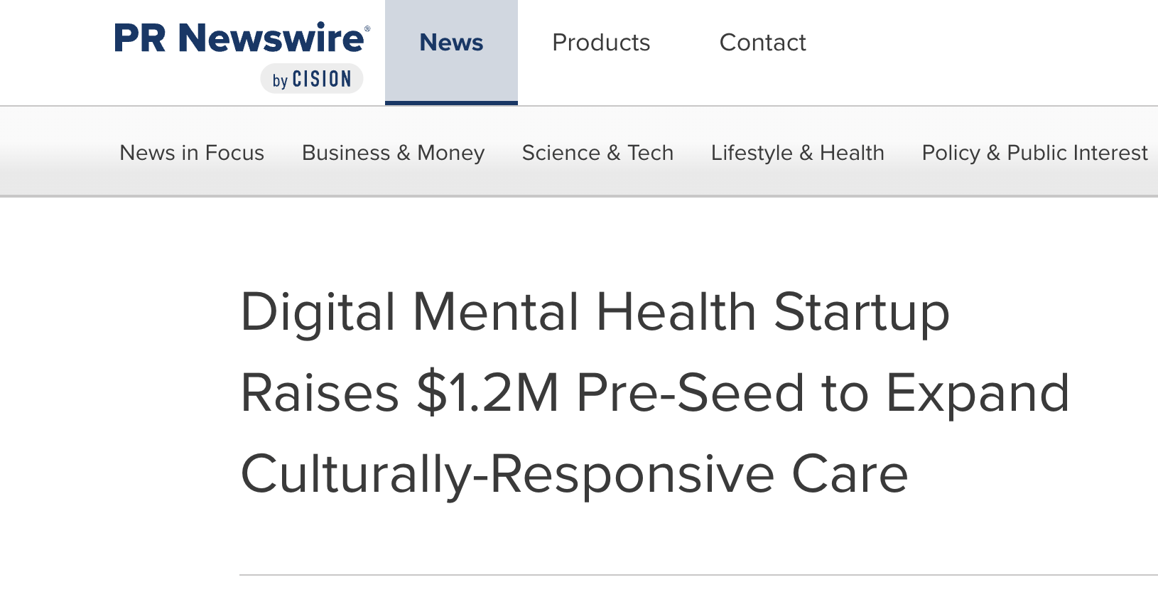 Digital Mental Health Startup Raises $1.2M Pre-Seed to Expand Culturally-Responsive Care