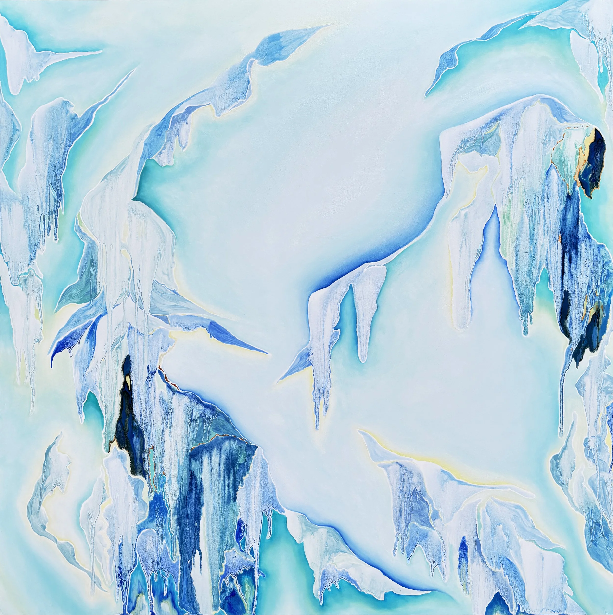 Mary SHAH 
 Titania's Nest (For Becka) , 2026 
Oil on panel 
30 x 30 inches