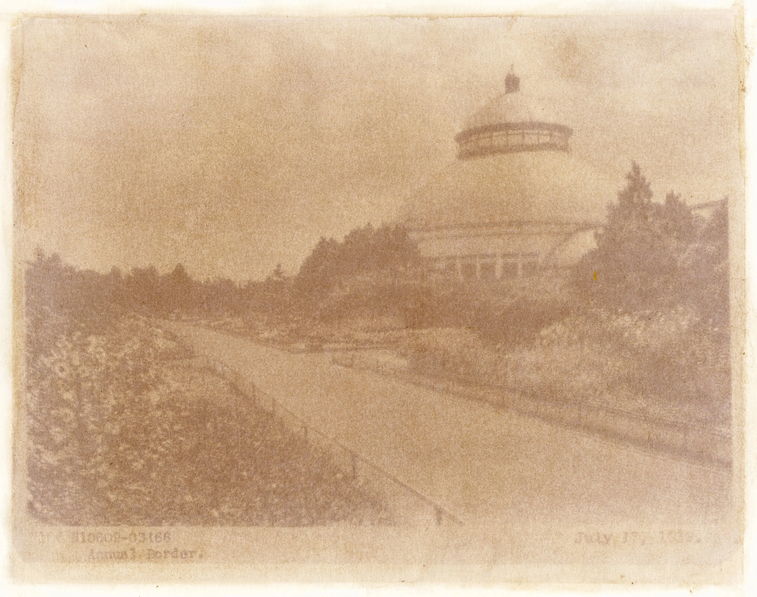 Amanda MARCHAND & Leah SOBSEY 
 Annual Border N10609 - Red Gerbera Daisy , 2026 
Edition 1 of 3 + 1 AP 
Archival pigment print collage. 
30 x 38 inches (76.2 x 96.5 cm) Sheet 
RWFA 20070