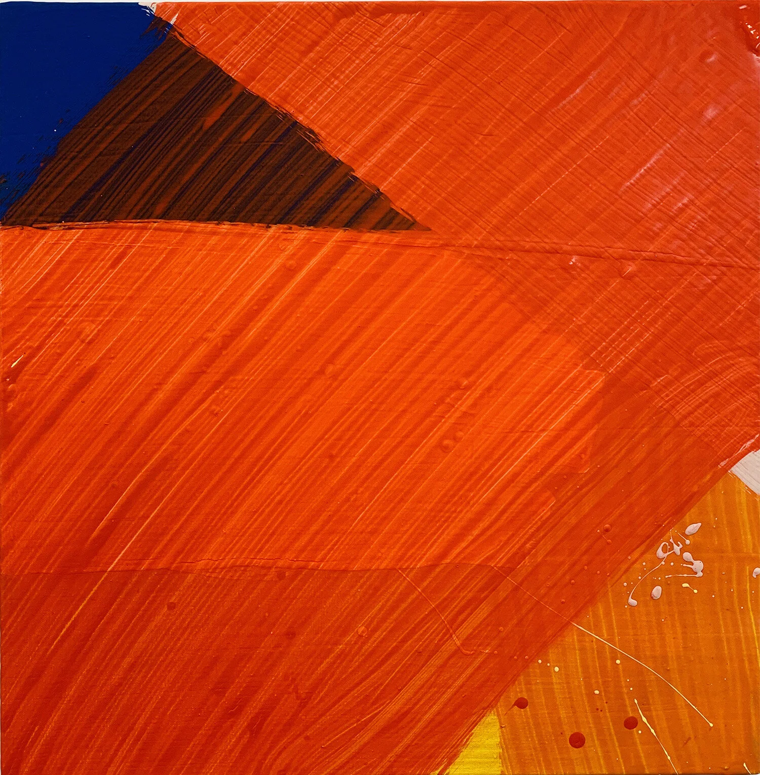 Cat BALCO  
  Big Red Overstripe,   2019  
Acrylic on Canvas  
18 x 18 inches