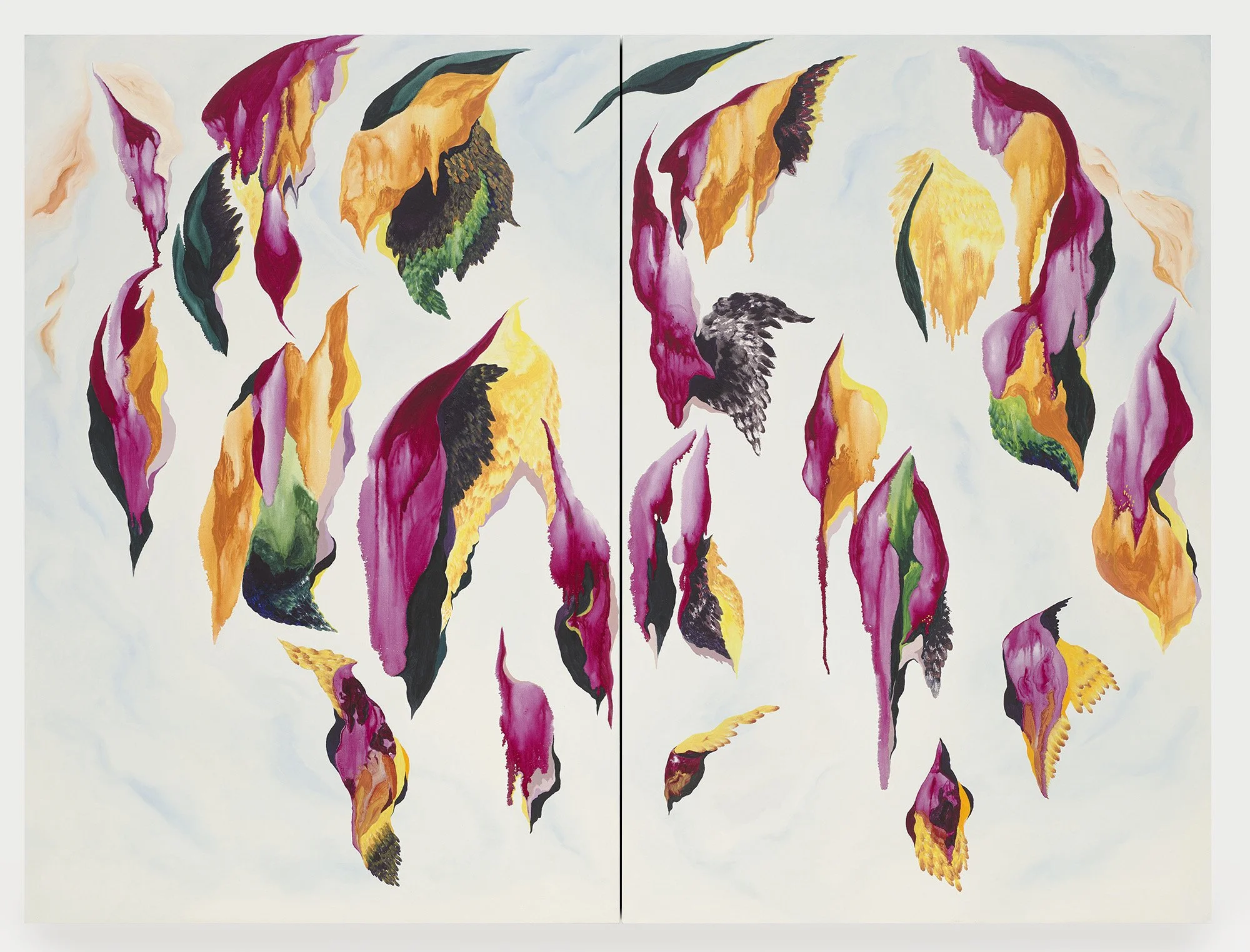 Dream Opera,  2021 
Oil on panel, diptych 
36 x 48 inches