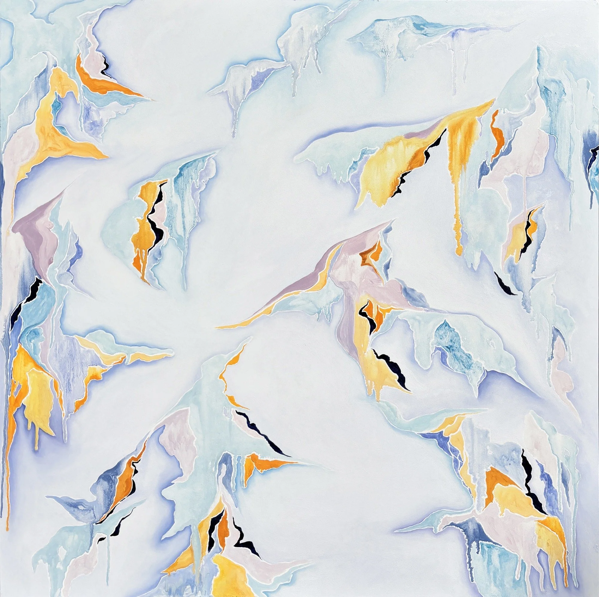 Mary SHAH 
 Prelude to the Gate , 2026 
Oil on panel 
30 x 30 inches