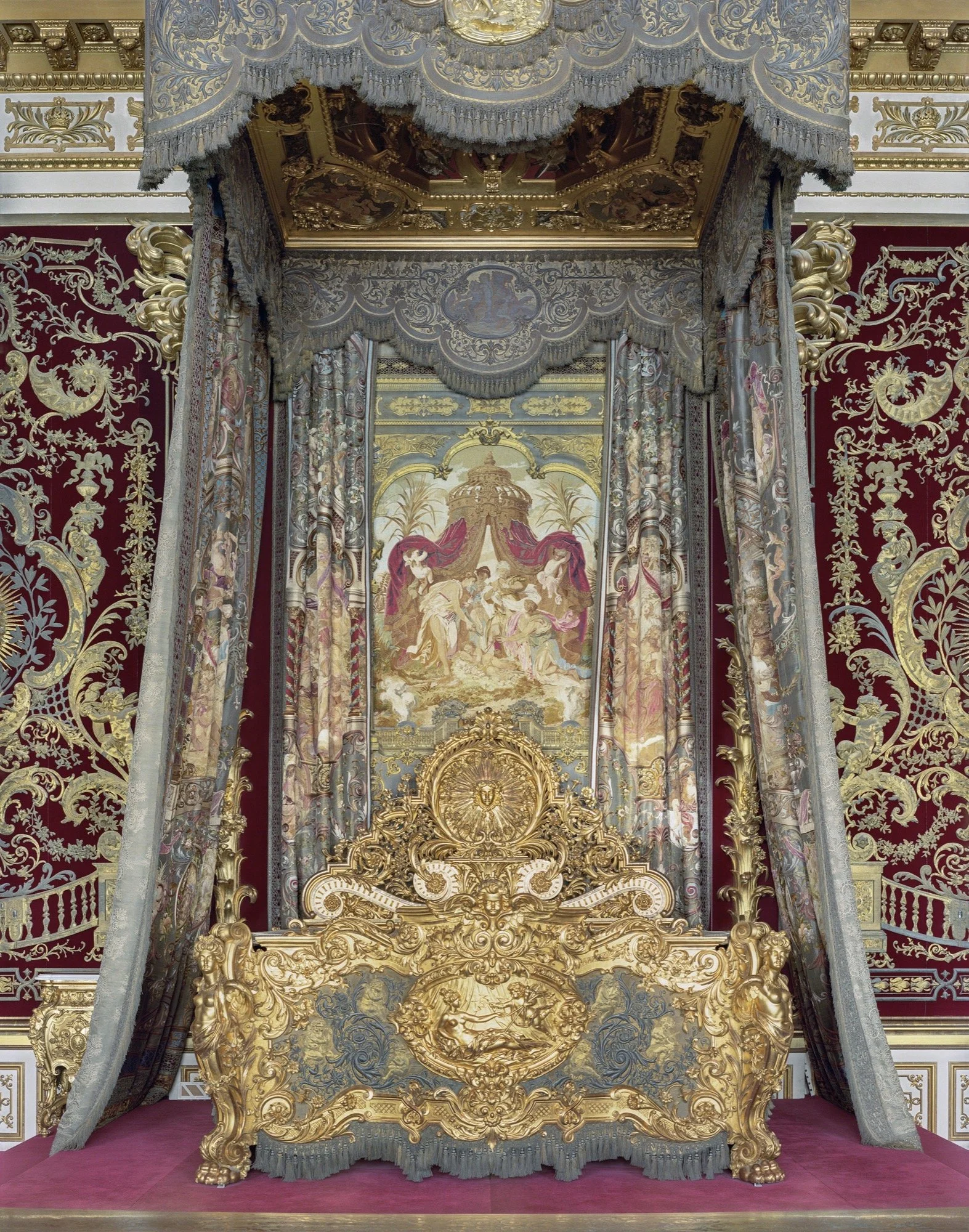 David LEVENTI 
 King Ludwig II's State Bedchamber, Herrenchiemsee New Palace, Herrenchiemsee, Germany , 2022 
Edition 1 of 8 
Digital chromogenic print 
60 x 50 inches (152.4 x 127 cm) Image 
RWFA 17666 
Framed 