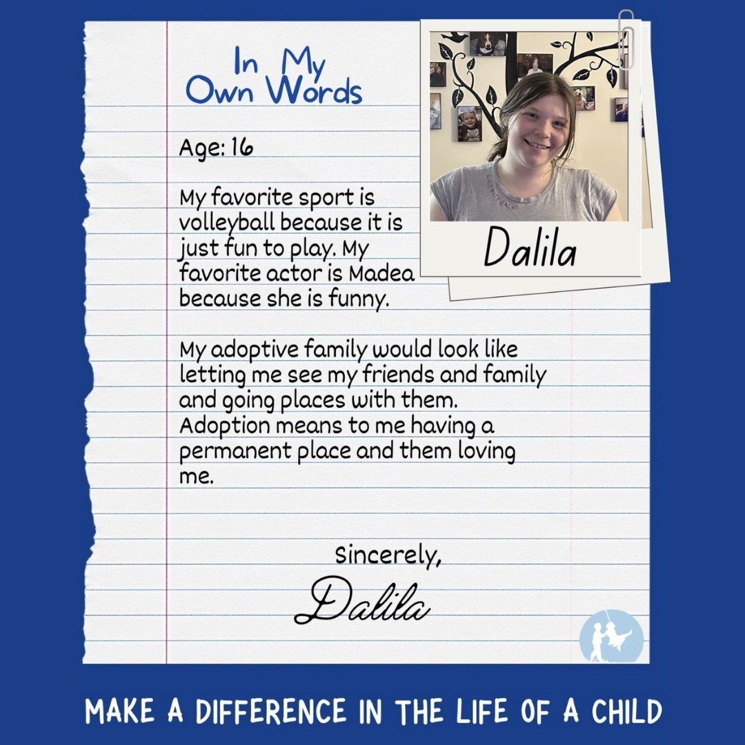 💙 Meet Dalila! 🌠 &ldquo;Dalila is joyful and uplifting to others around her and could be noted as the &lsquo;life of the party&rsquo; with her personality and her ability to bring joy to a room full of people,&rdquo; says one of her close adults. ?