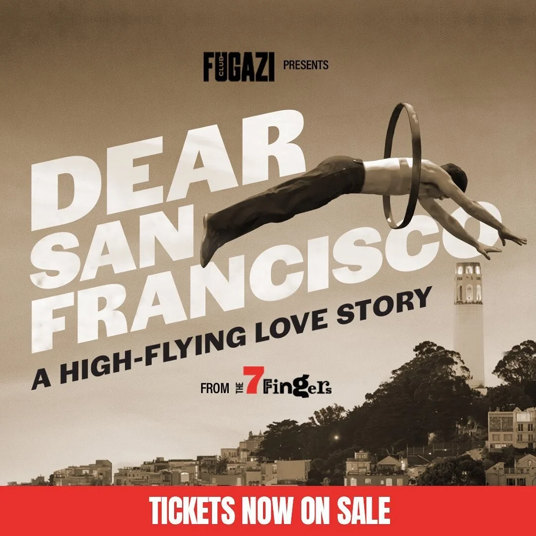 Club Fugazi is in the news! We were thrilled to see so many wonderful publications share the excitement about the unveiling of @the7fingers' resident show name and ticket sales announcement! We can't wait to share Dear San Francisco: A High-Flying Lo