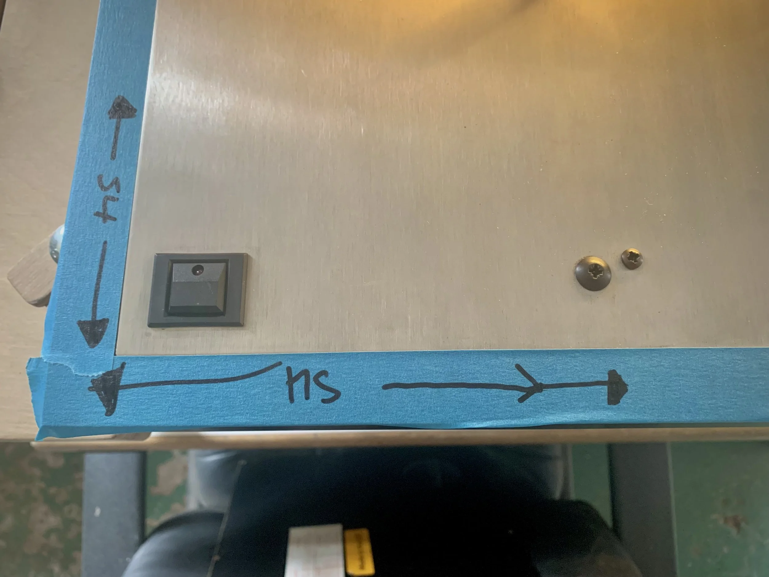 Preparation of plinths to resurface for correct top plate fitment.