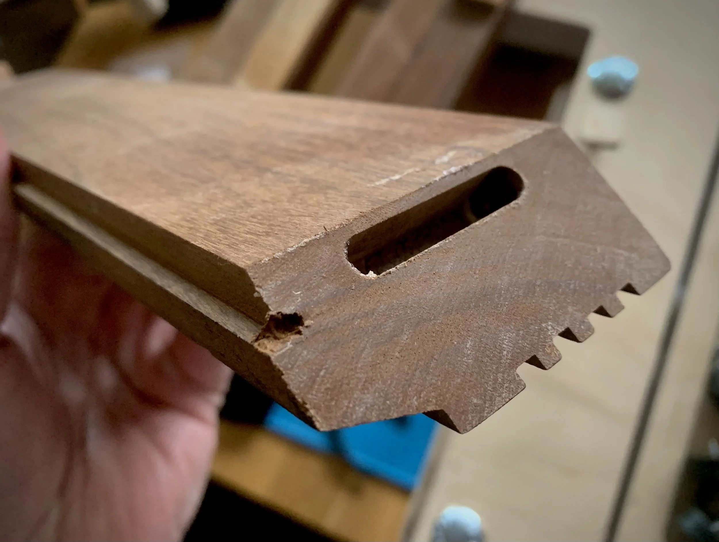 Resurfacing and preparation for regluing.