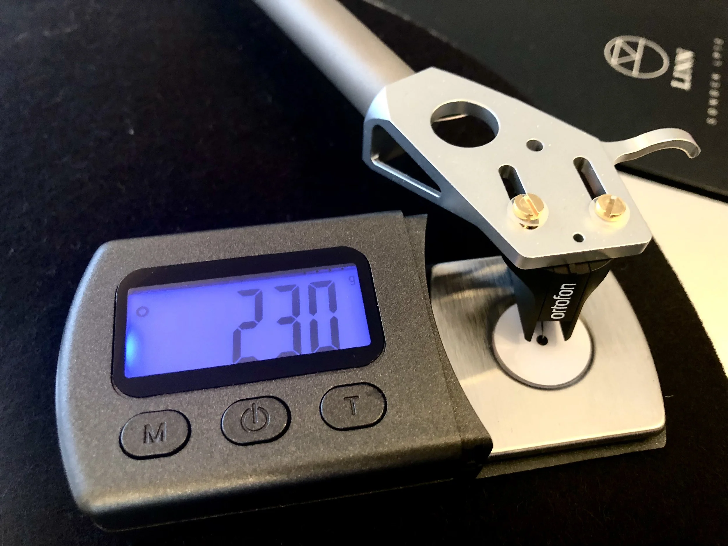 New cartridge tracking force setting..