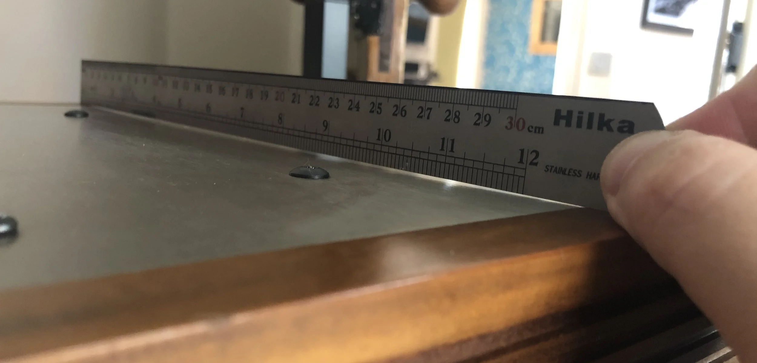 Identifying high and low spots of top plates.