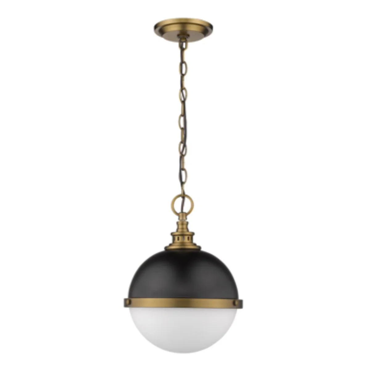 Black and Gold Globe pendant in a custom pantry in Salem Oregon Custom Home