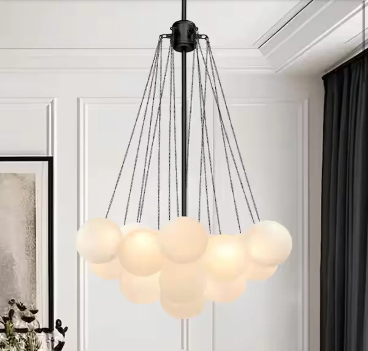 Bubble light used in Jack and Jill bedrooms in a High-end custom home in Salem Oregon