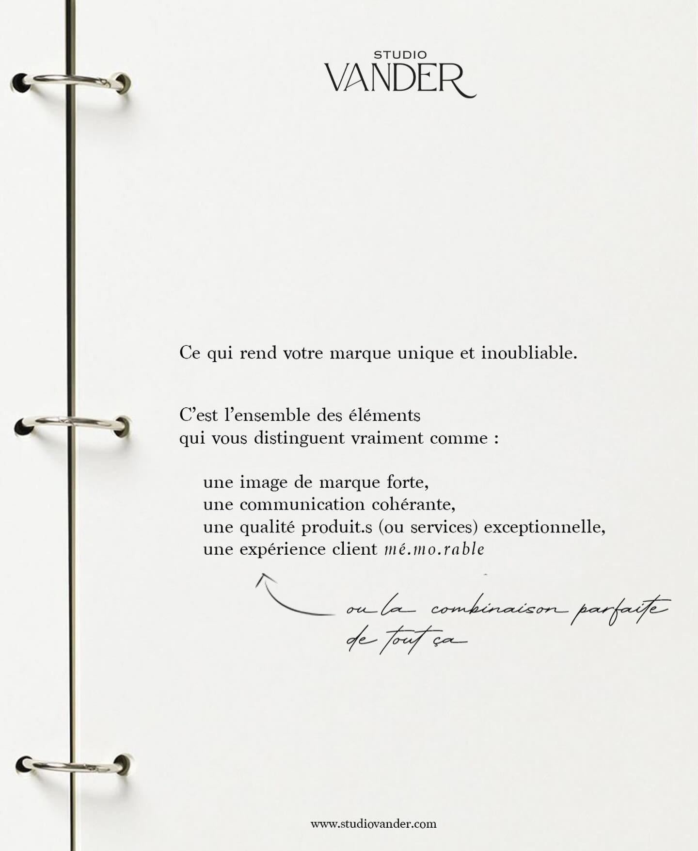 Une marque forte ne repose jamais sur un seul pilier.
Qualit&eacute;, exp&eacute;rience, innovation : c&rsquo;est leur coh&eacute;rence qui cr&eacute;e la diff&eacute;rence.
Mettre l&rsquo;un de c&ocirc;t&eacute;, c&rsquo;est affaiblir l&rsquo;ensemb