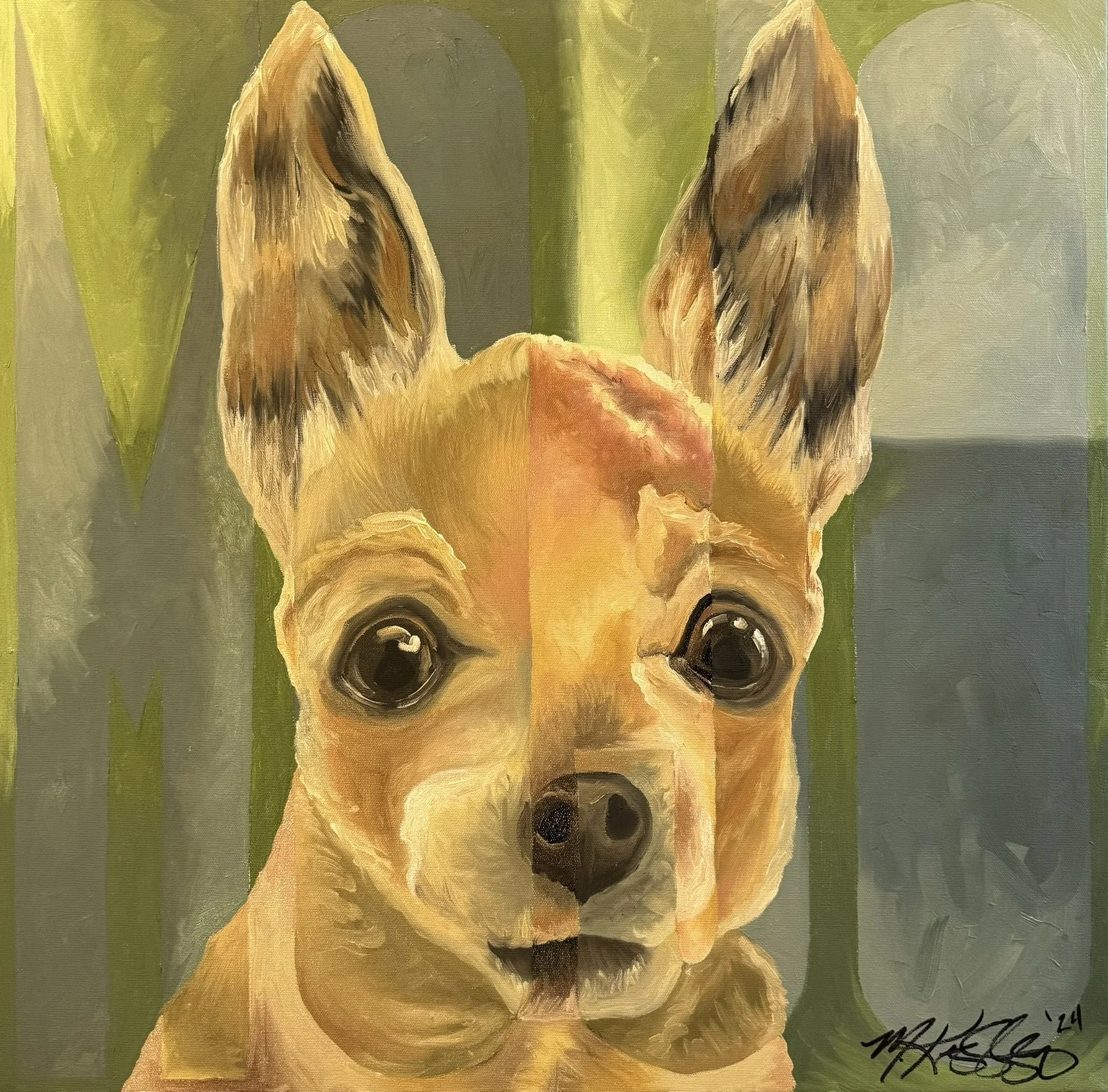 Mojo. Oil on Canvas. 18"square. Private Collection and Commission. 