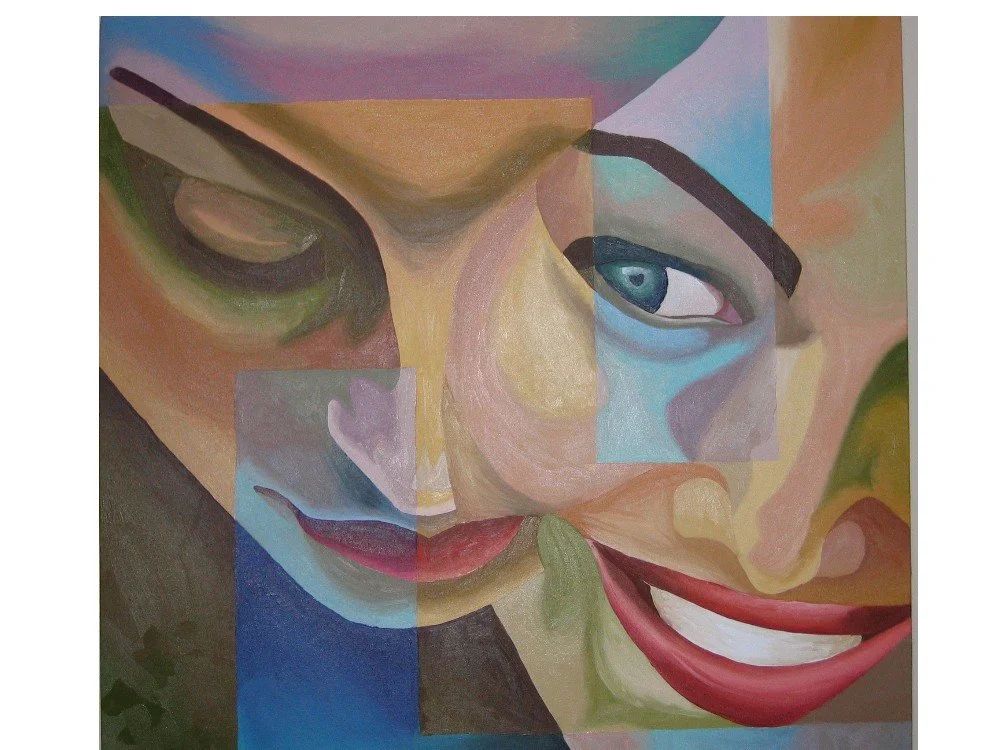 Silky & Jo. Oil on Canvas. 36"square. Private Collection. 