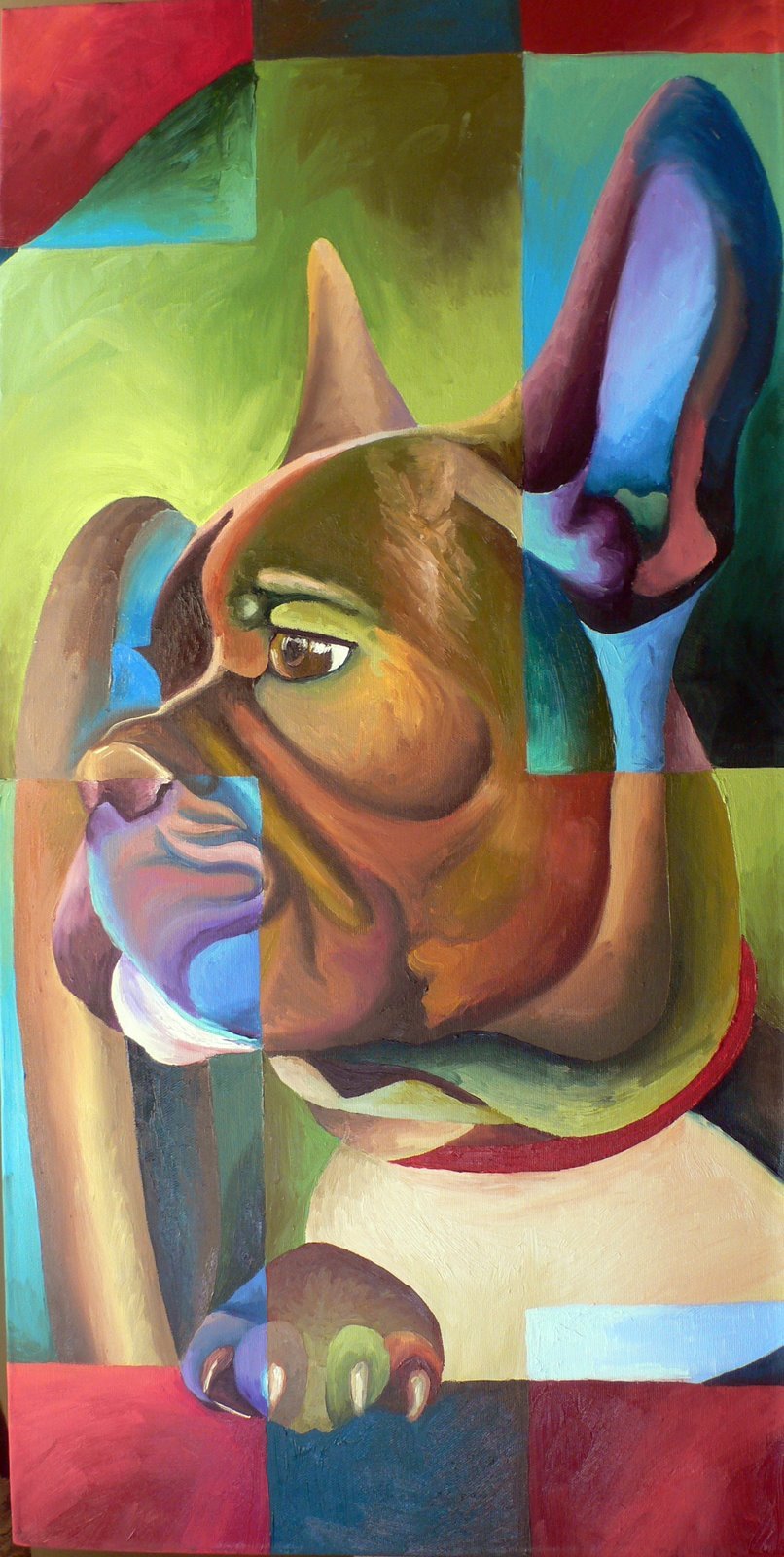 Lap Seat Driver. Oil on Canvas. 18'x36". Private Collection. 