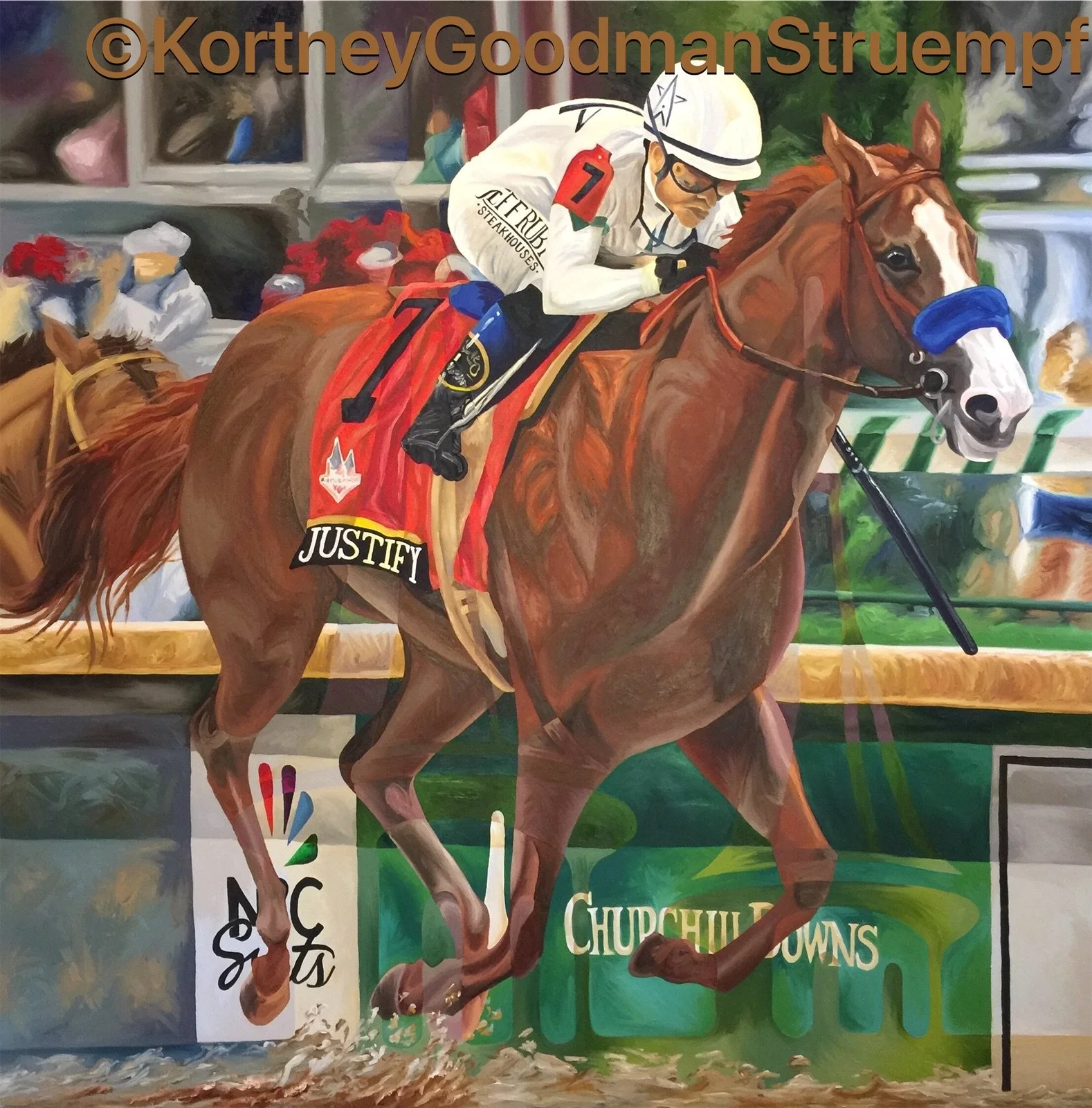 Justify. Oil on Canvas. 6'square. Private Collection and Commission.