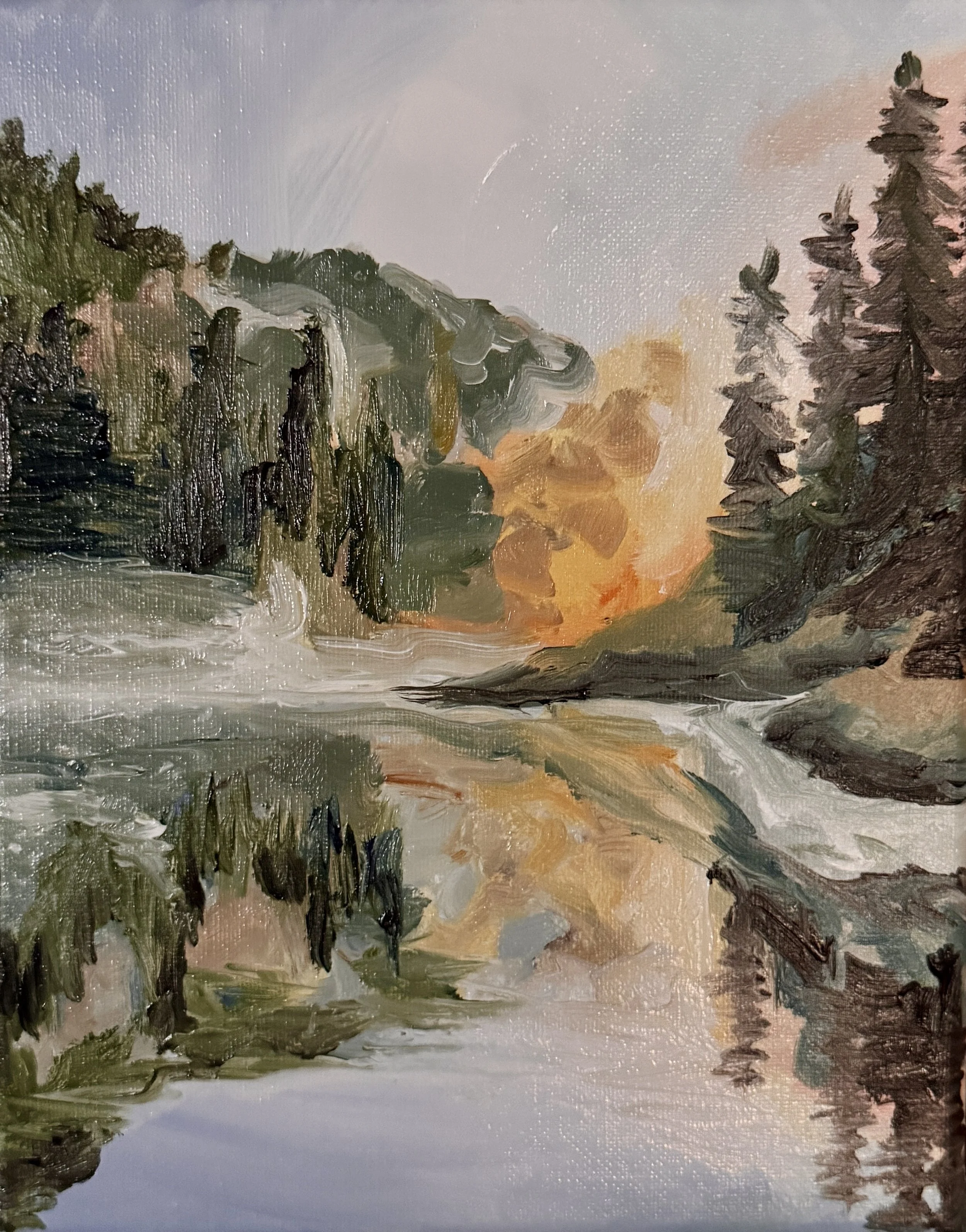 Emmalissa's Landscape. Oil on Canvas. 2026. Private Collection.