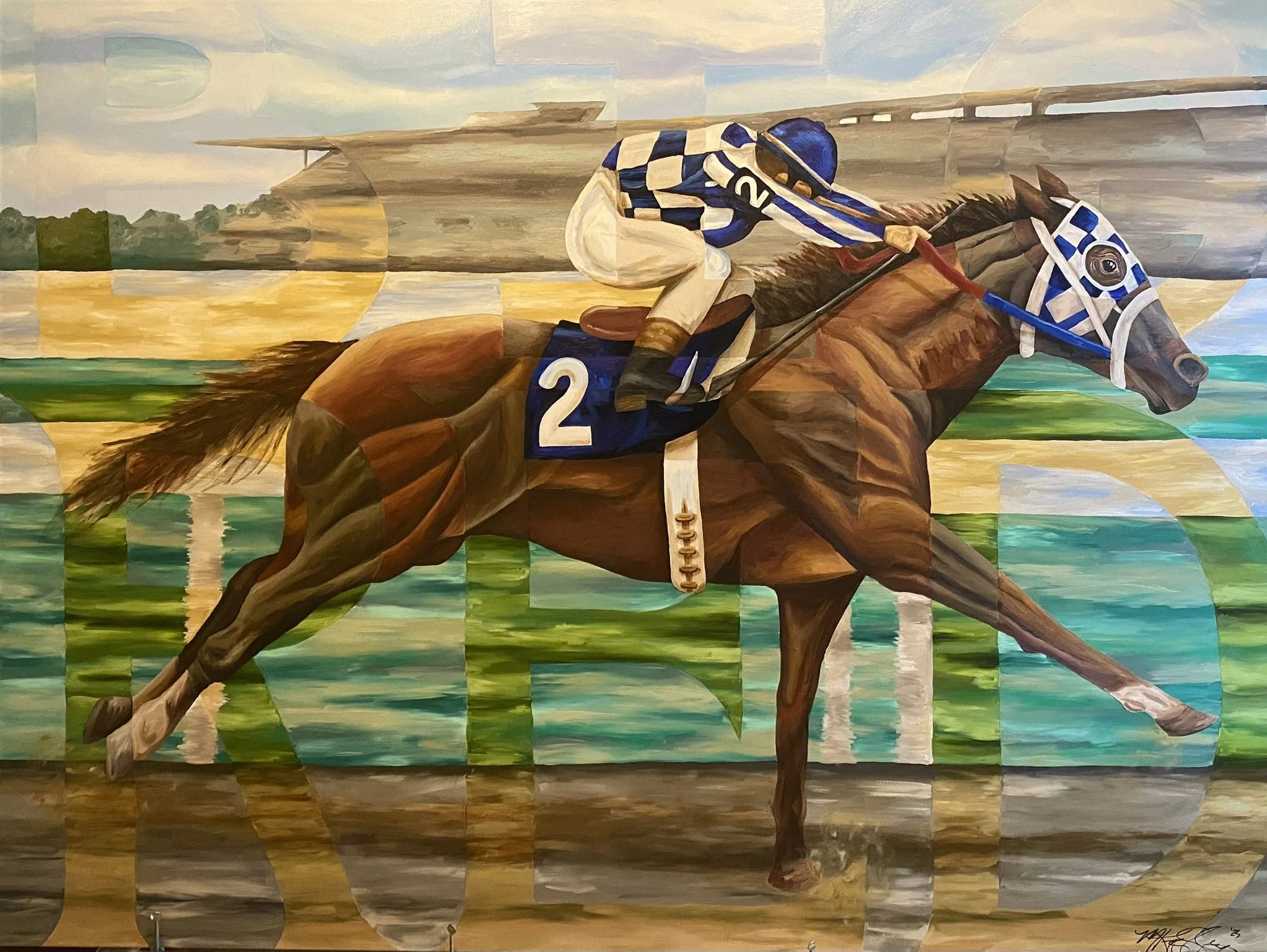 Big Red. Oil on Canvas. 8'x6'. Private Collection.