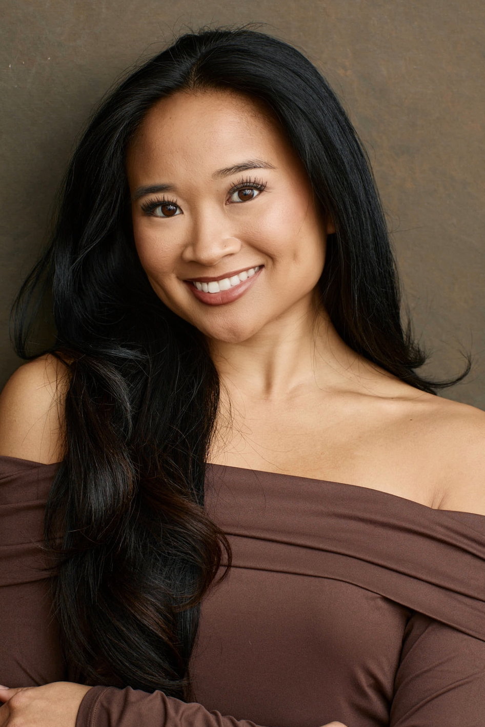 Woman with dark hair