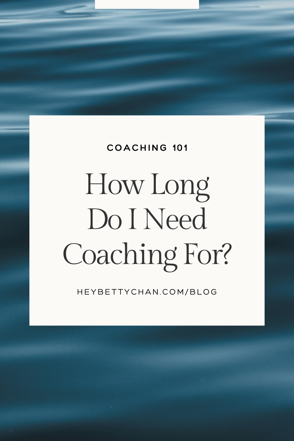 How Long Do I Need Coaching For?