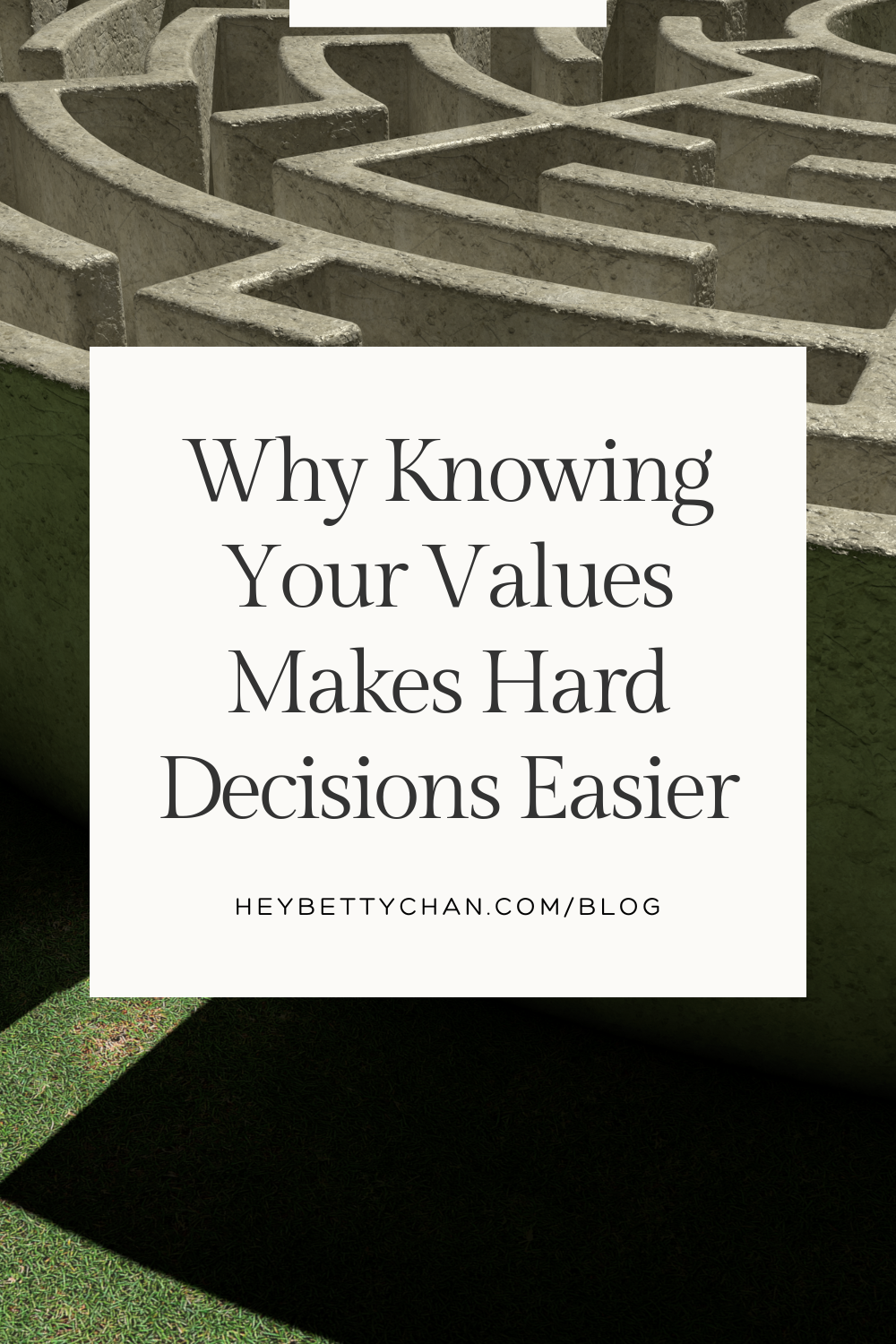 Why Knowing Your Values Makes Hard Decisions Easier