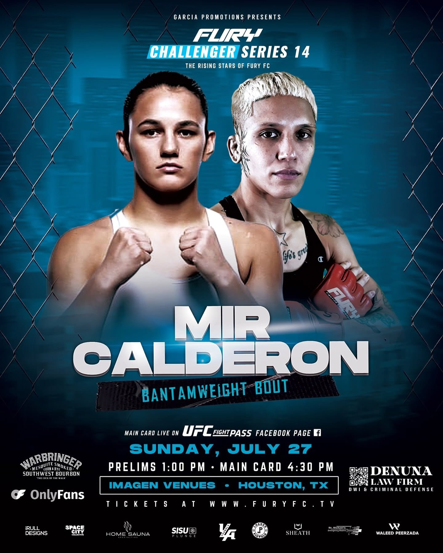 Bella Mir vs. Stephanie Calderon: Rising Legacies Collide at Fury Challenger Series 14