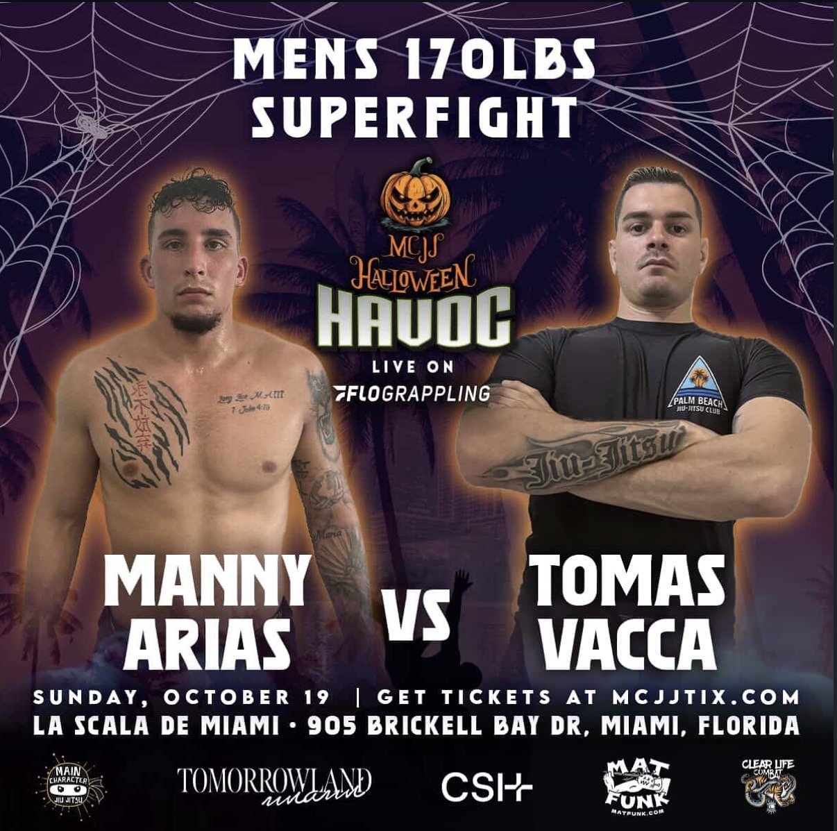 Tomas Vacca Ready to Make a Statement at Main Character Jiu-Jitsu in Miami