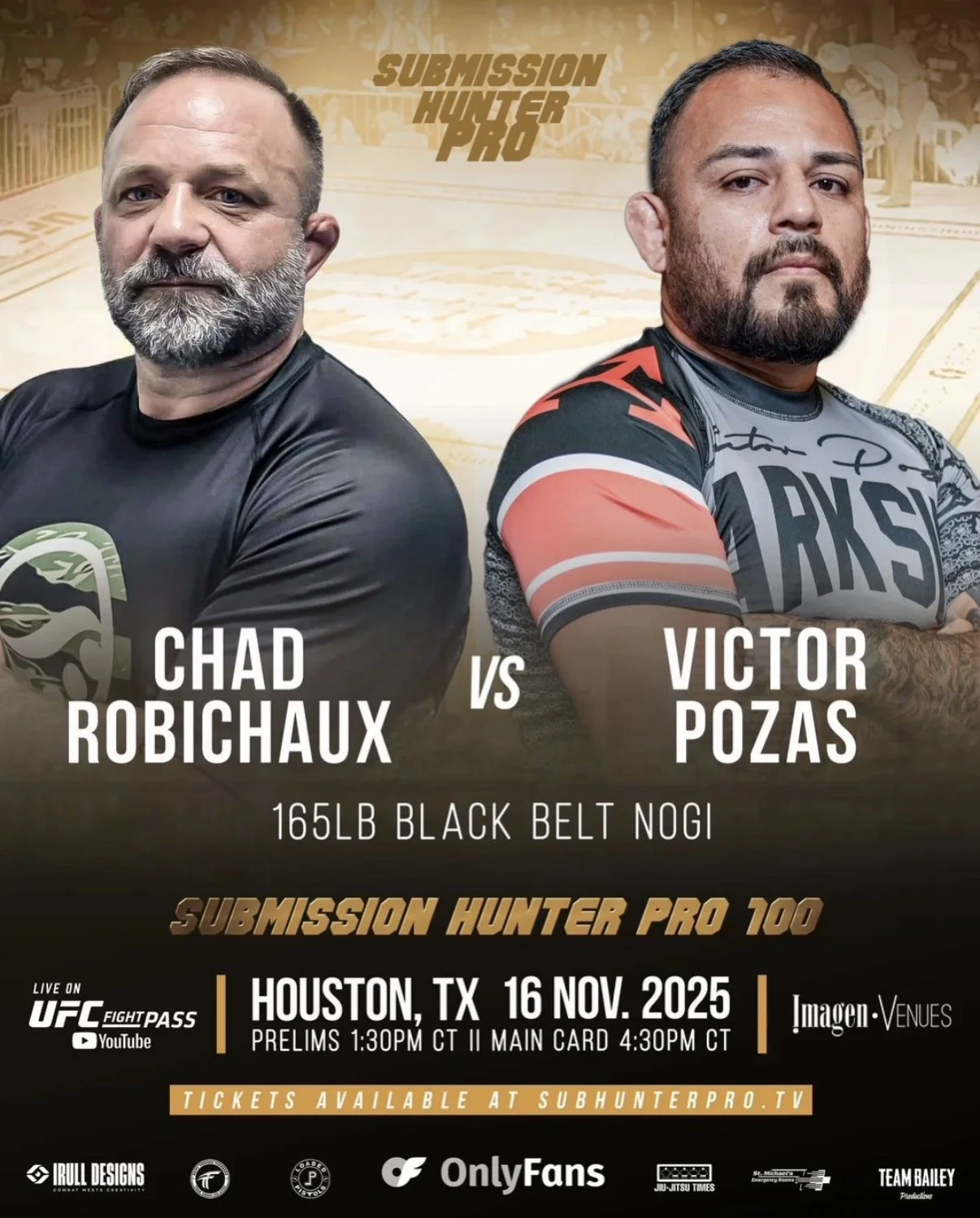 High-Pressure Clash: Pozas and Robichaux Set for 165-Pound Black Belt Showdown