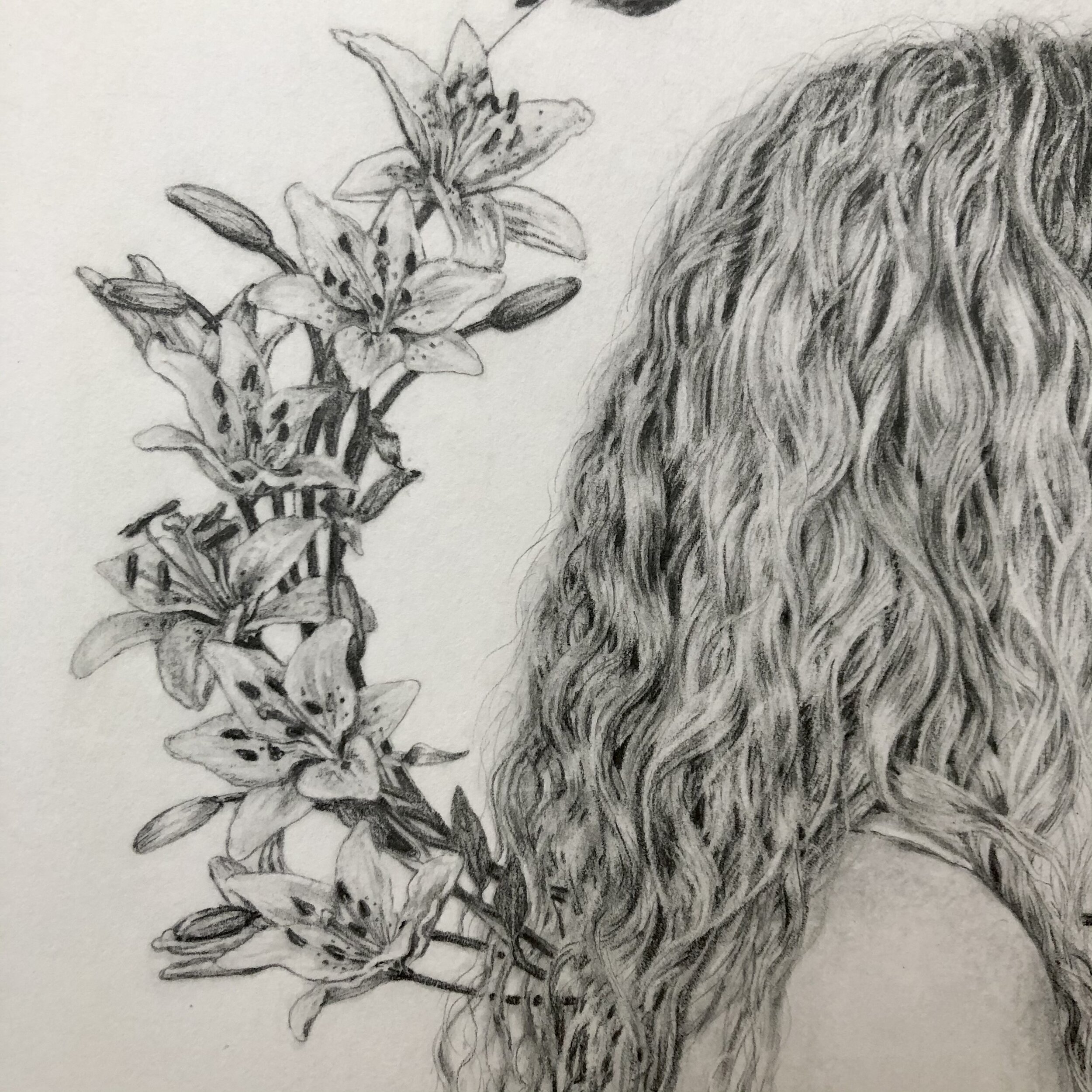 Fleur - Graphite - detail