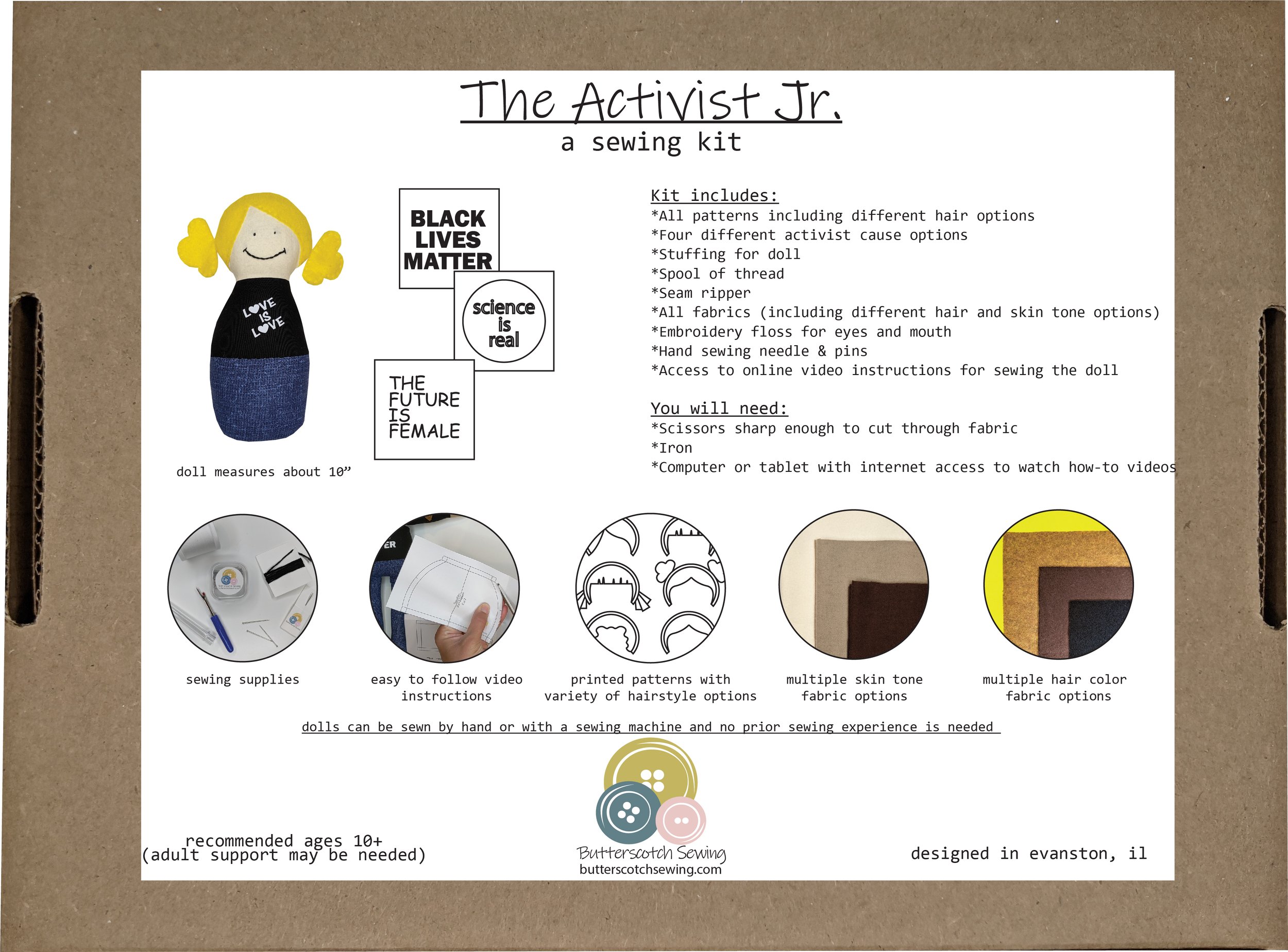 The Activist Jr. Sewing Kit — Butterscotch Sewing