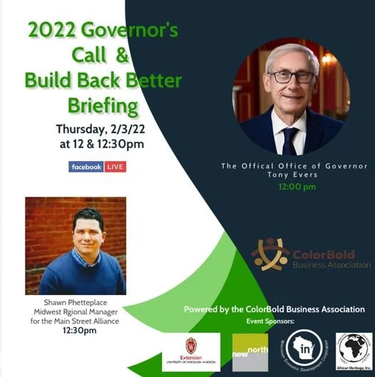 ColorBold is excited to provide you a seat at the table with Governor Evers and Shawn Phetteplace