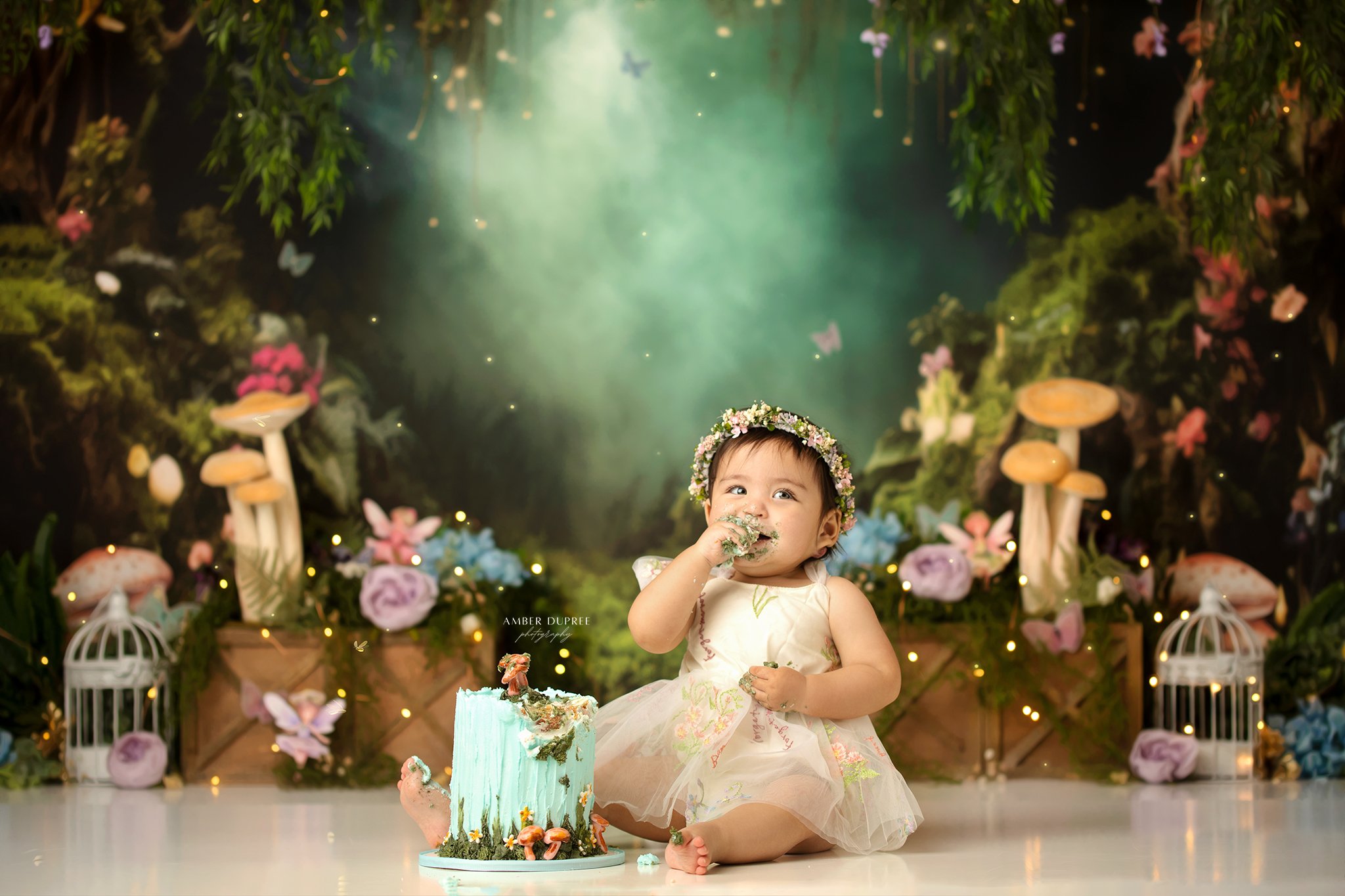 nashville cake smash photographer, clarksville cake smash photographer, fine art photographer, enchanted forest cake smash, enchanted forest birthday, fairy birthday party, fairy cake smash, mount juliet cake smash photographer, lebanon cake smash ph