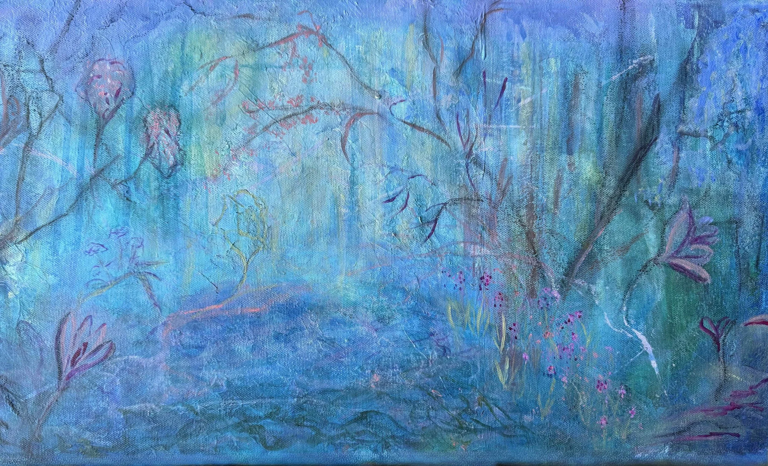 Jan Karvec's artwork Beauty Within at the Women Contemporary Artists Member Show at Art and Frame.