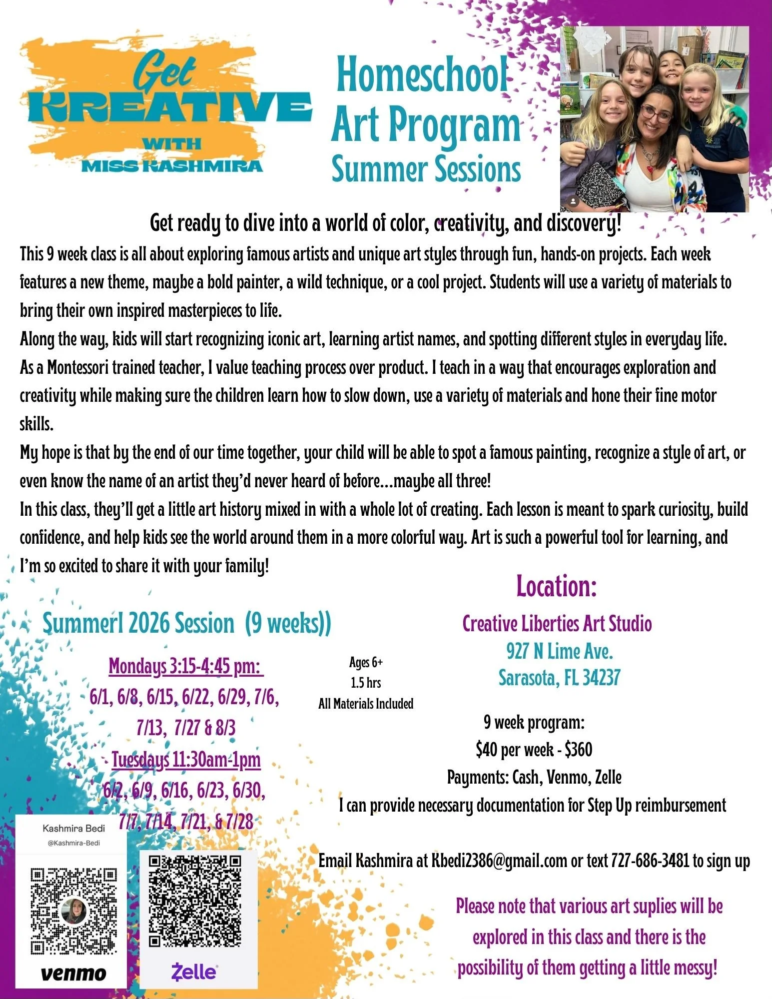Homeschool art program flier and invoice page.jpeg