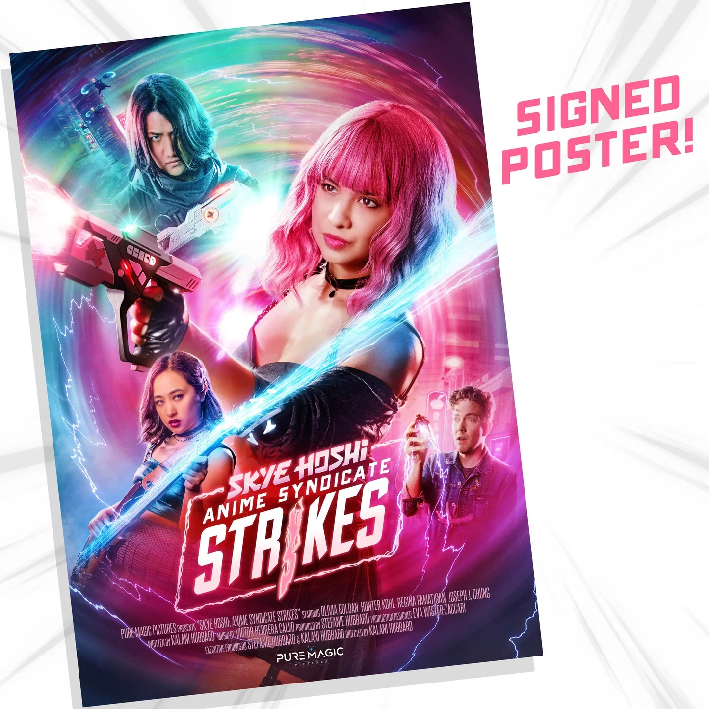 Signed Skye Hoshi Vol. 2 Poster! The official Skye Hoshi: Anime Syndicate Strikes poster art. 