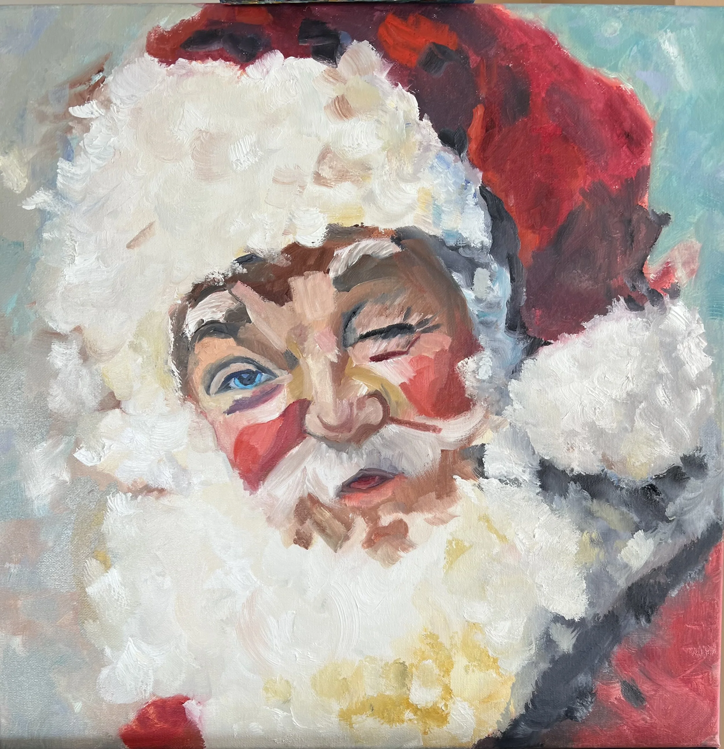 Santa - Oil 18x18