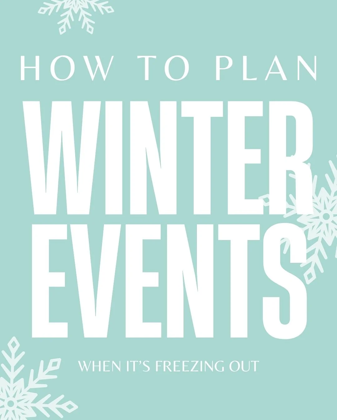 In this cold winter, it can seem hard to imagine creating warm and memorable events. These are a few of our favorite tips for embracing the season while keeping your guests warm and happy! ☃️ 

#MeetingPlanner #EventProfs #AlleanzaMES #WomenInBusines
