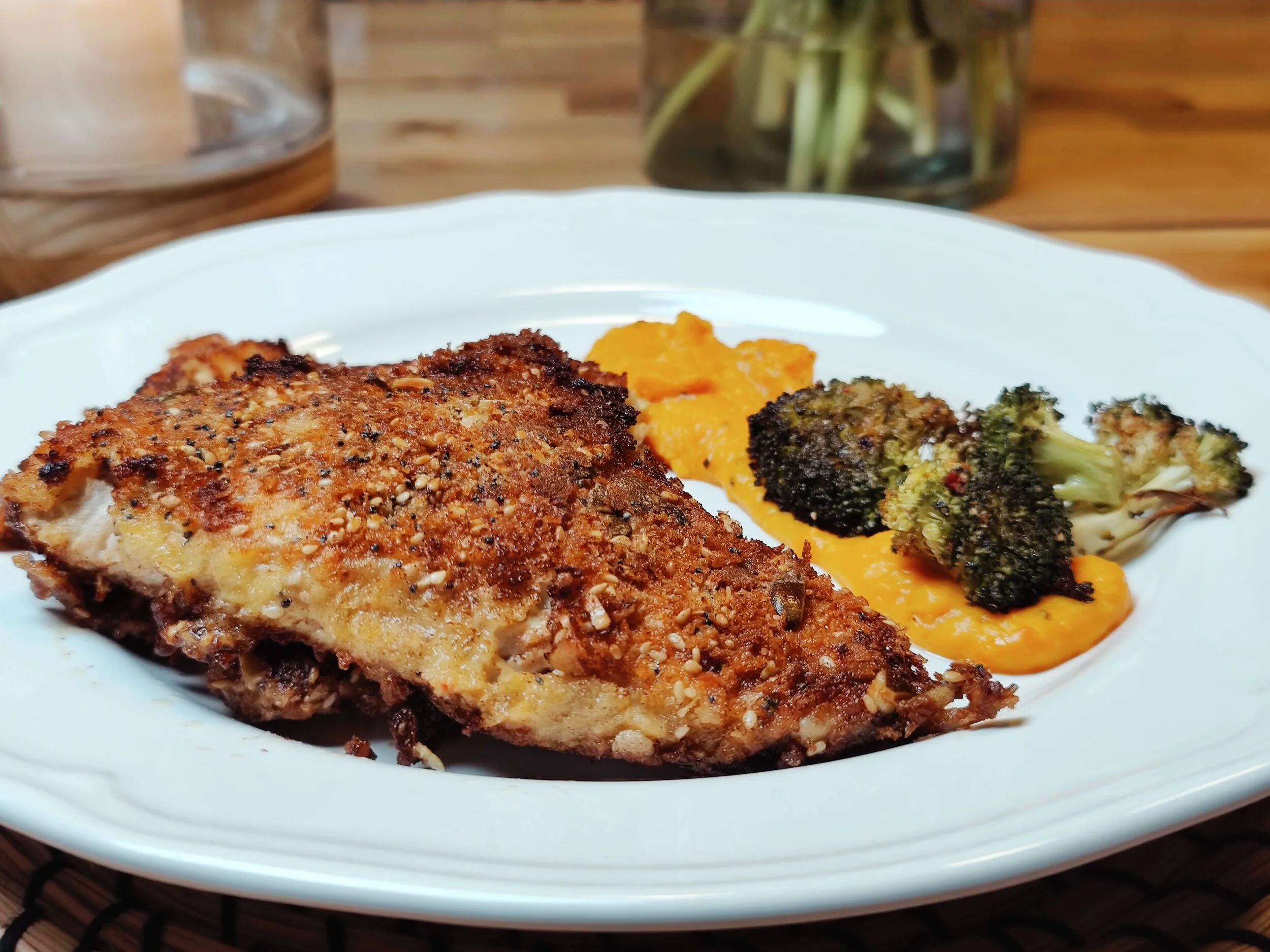 Karpfenfilet in Sesam-Mohn-Kruste 