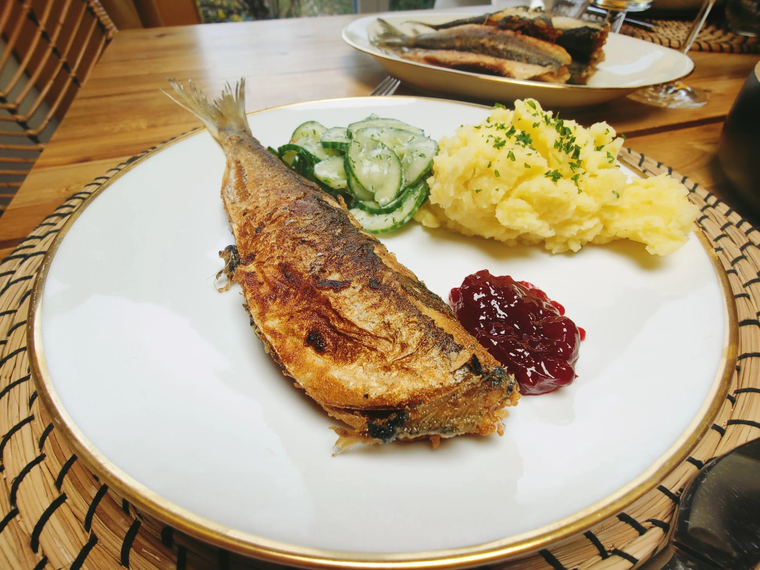 Gebratener Hering schwedischer Art 