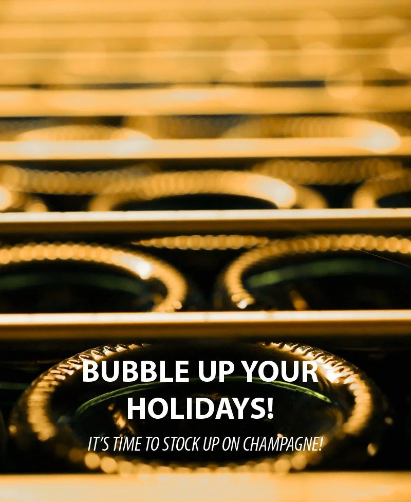 Bubble up your holidays! It&rsquo;s time to stock up on Champagne!

- Taisne Riocour Grande Reserve NV, where vibrant pinot noir meets elegant minerality and a whisper of brioche.

- Casters Liebart Blanc de Noir NV, where velvet fruit meets tasty fi