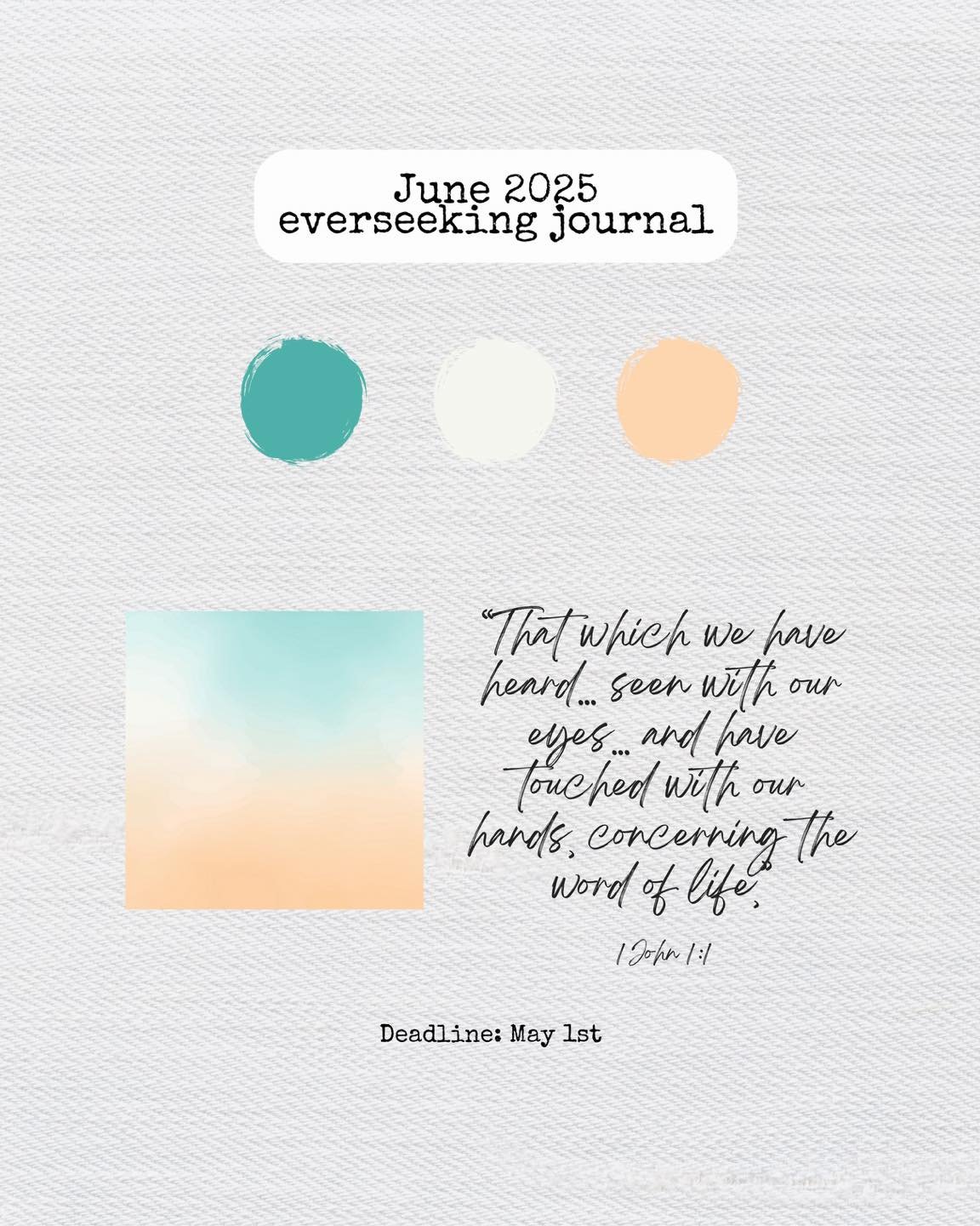 Whether you’re traveling or not this summer, this next everseeking journal is for you 😏 if you’re not an everseeker, make sure you’re subscribed by May 1st to get this next everseeking journal and its extras!
Subscribe: https://ww