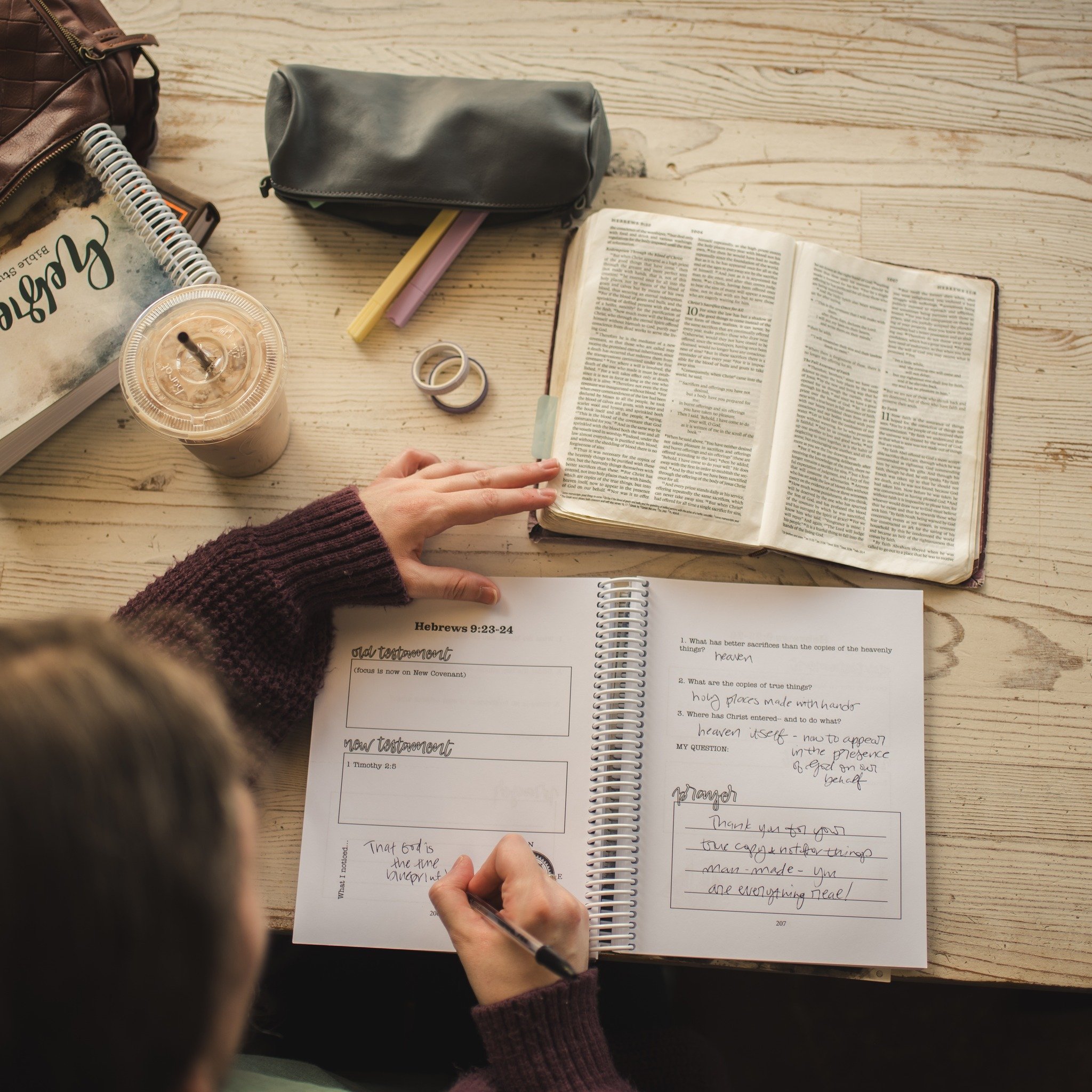 And so the Old Testament, full of the copies of the things that allowed them to be as near to God as was possible then, was fulfilled in Christ, who brought all things to completion in the New Testament.
Our God is holy, and we are ever so glad he n