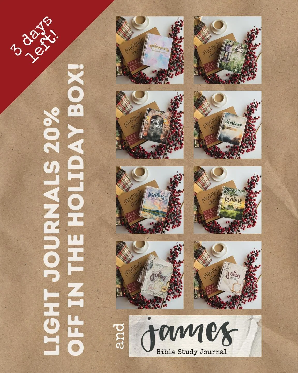 Gift your favorite LIGHT journal and find your newest study as a gift to yourself (including the newest special release study of James)!

And it&rsquo;s at our best price for a limited time 🥳

Learn more or preorder at https://www.evergreencypress.c