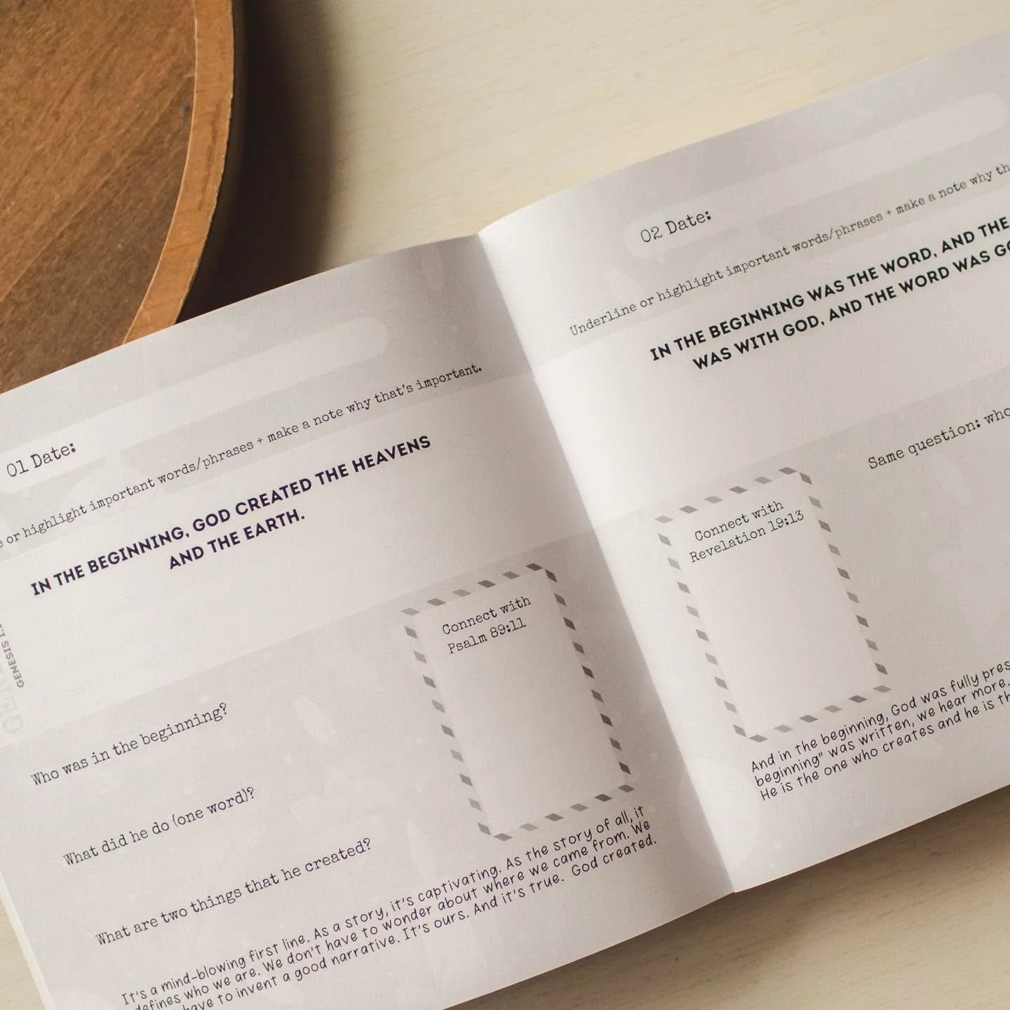 &ldquo;In the beginning, God created the heavens and the earth.&rdquo; Genesis 1:1

&ldquo;In the beginning was the Word, and the Word was with God, and the Word was God.&rdquo; John 1:1

It&rsquo;s what we&rsquo;re studying in everseeking this month