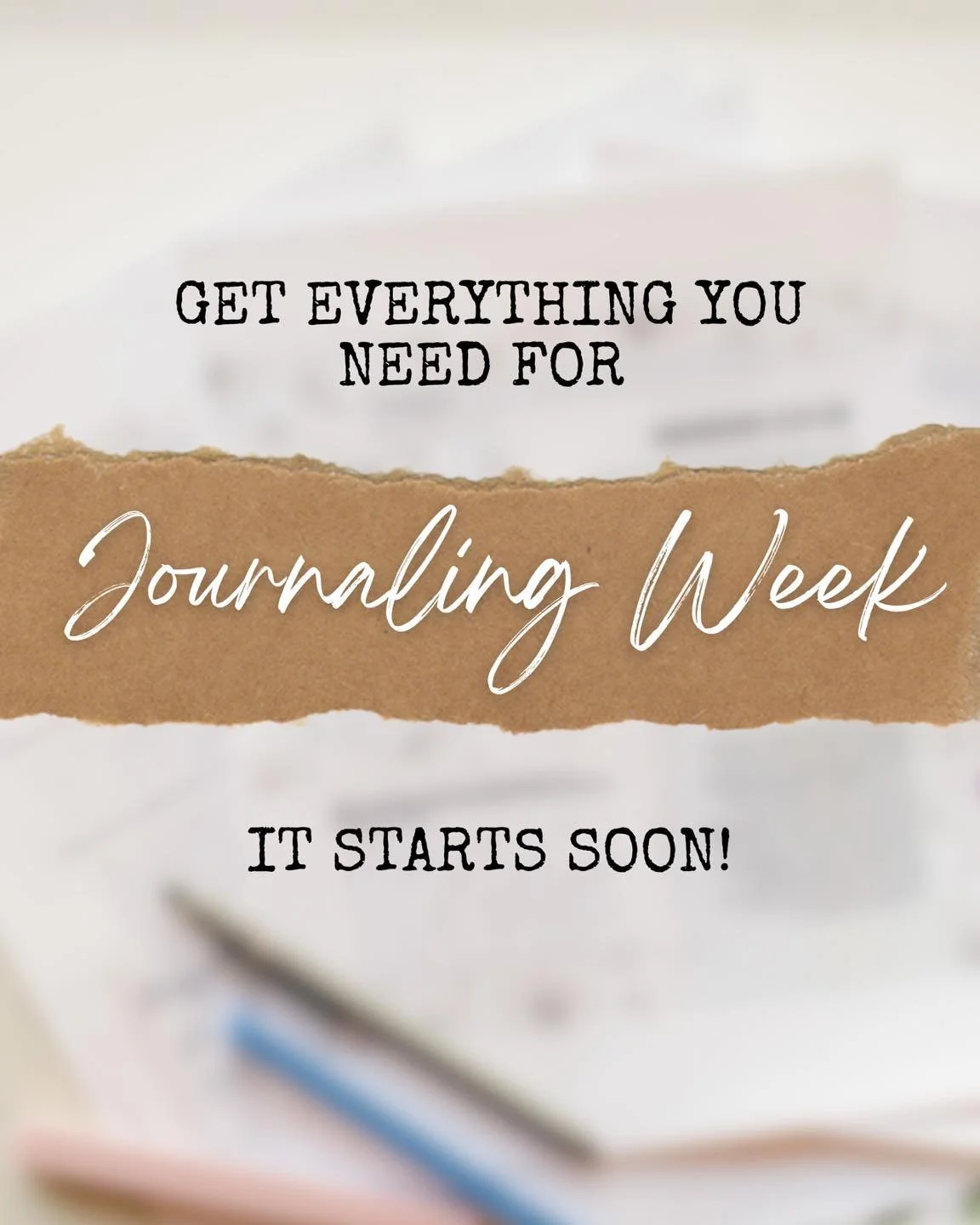 We have everything ready for you! Head on over to our Journaling Week link below to find  everything you need before we start! We can&rsquo;t wait to journal and plan together this upcoming week 😊 

It all starts Monday (February 23)!

Journaling We