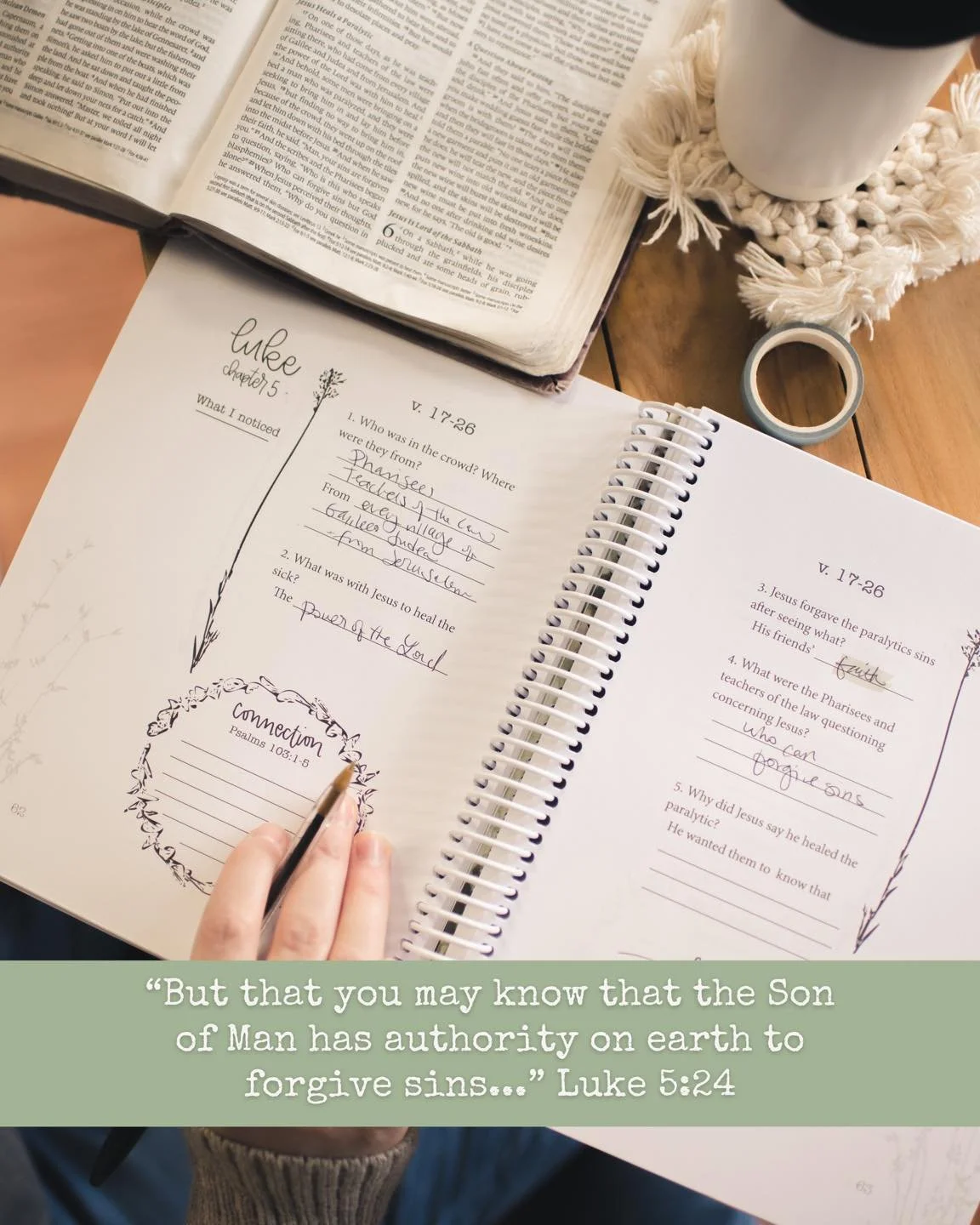 It's almost like Jesus knew they needed to see a physical miracle to affirm that he has just done a much more powerful spiritual miracle - with everlasting healing 💕

Think through this passage and all of the book of Luke with the Luke Bible Study J